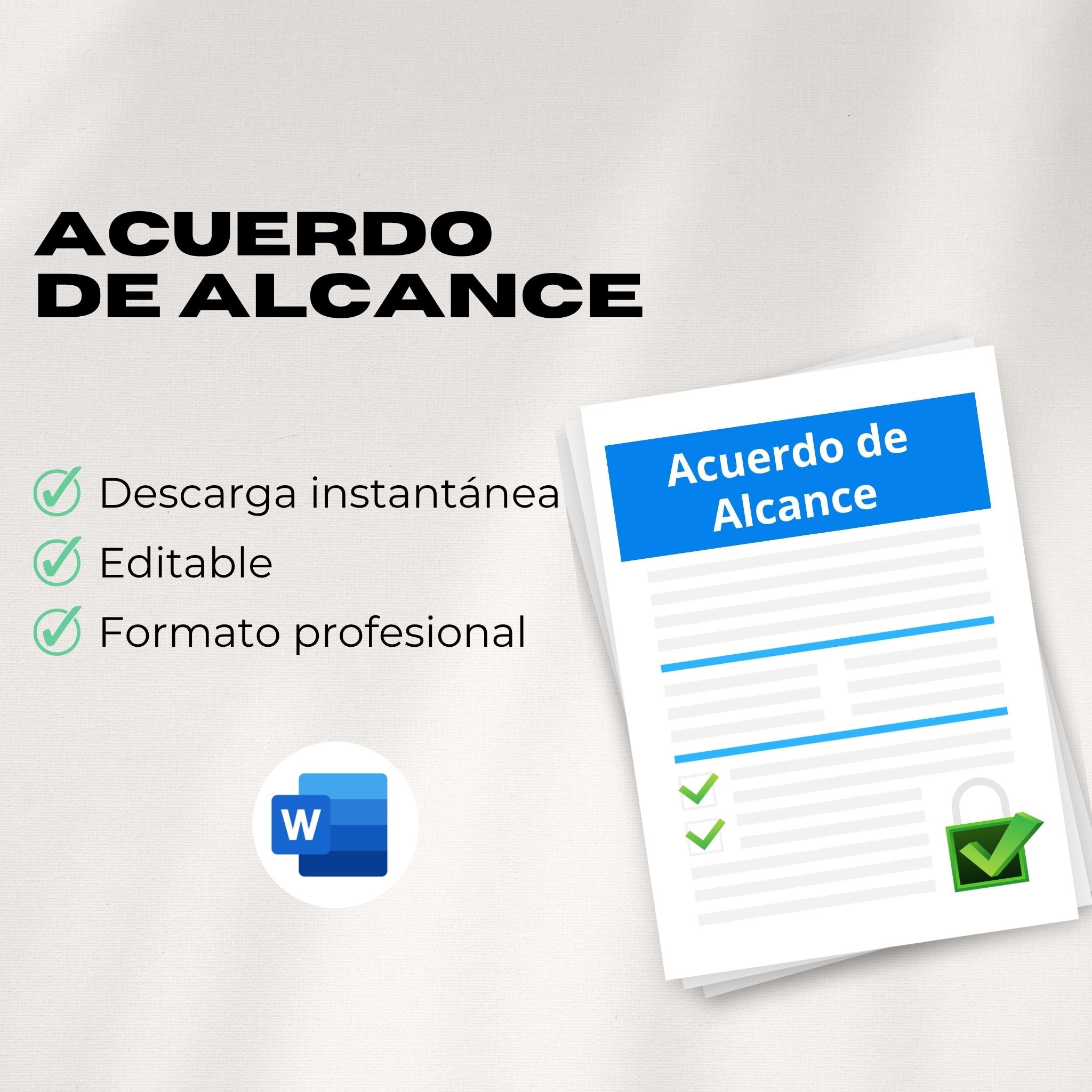 Acuerdo de Alcance / Statement of Work (SOW) – Plantilla Editable en Word
