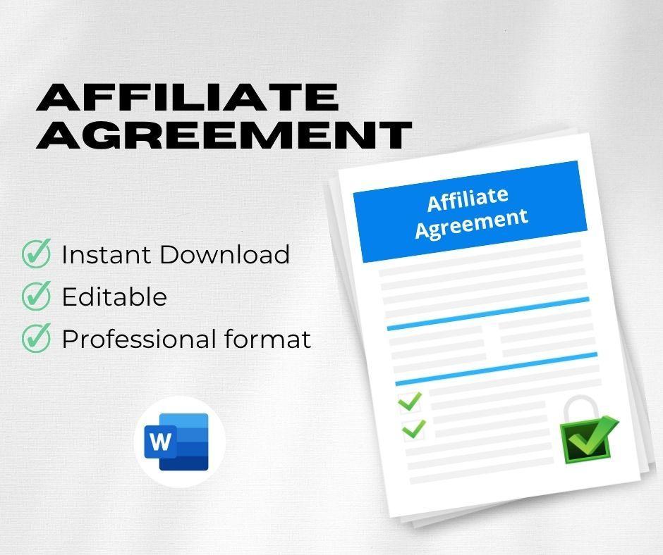 Affiliate Program Agreement Template – Editable Word Contract
