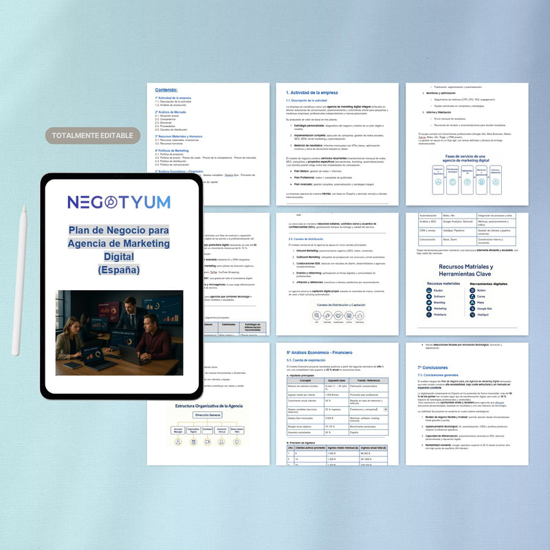 Agencia de Marketing Digital - Plan de Negocio