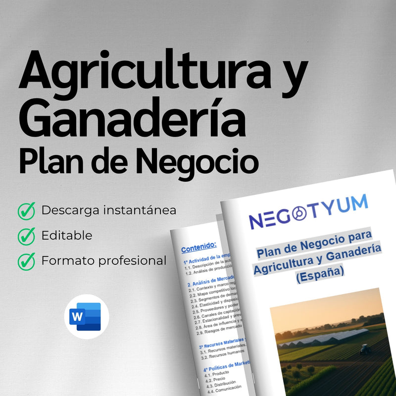 Agricultura y Ganadería - Plan de Negocio