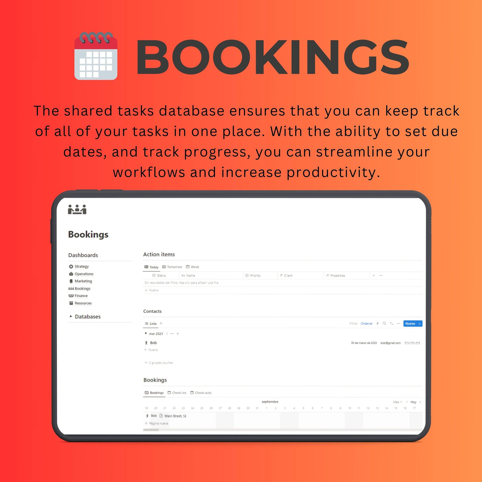 Airbnb Host Notion Template | Property, Bookings & Guest Manager