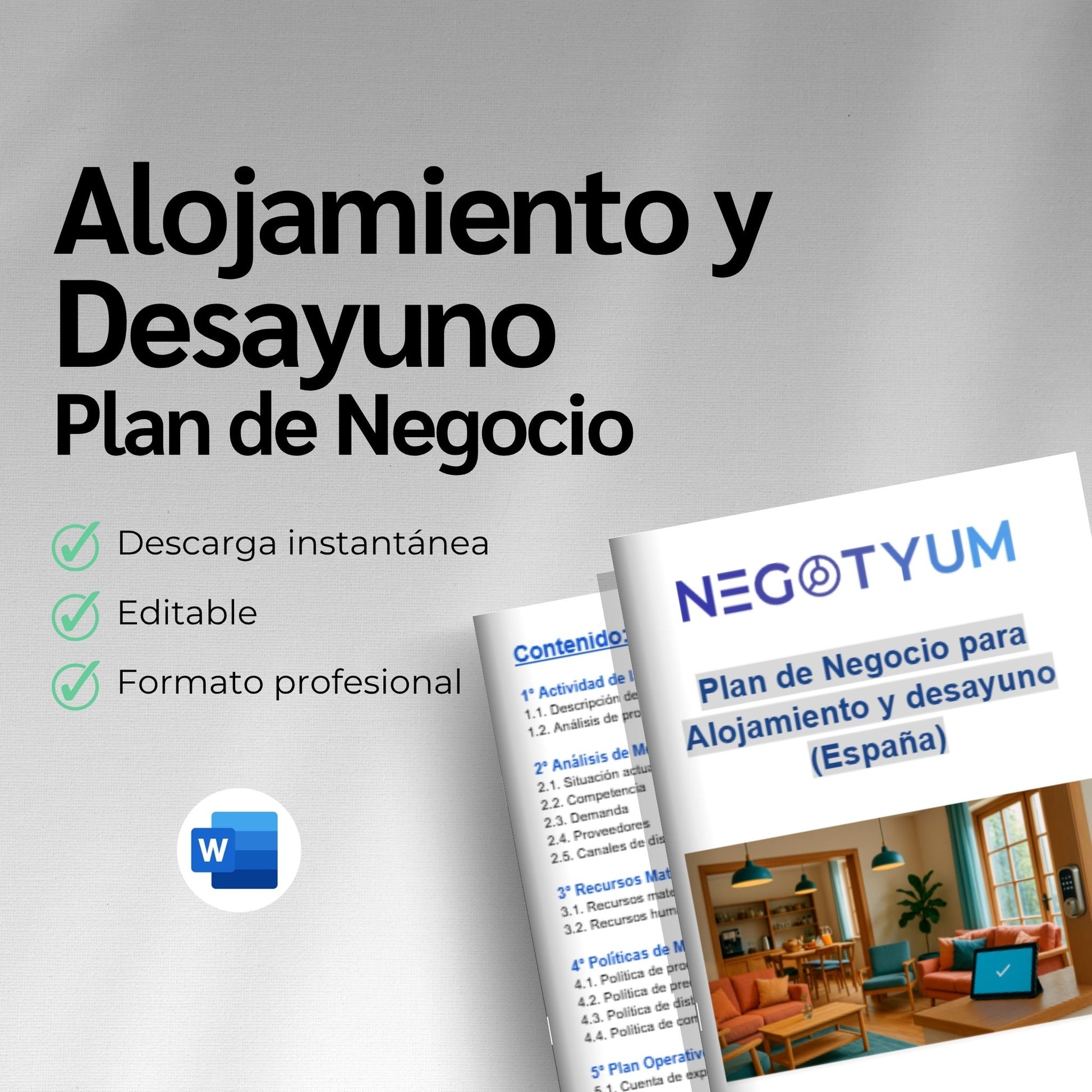 Alojamiento y desayuno - Plan de Negocio