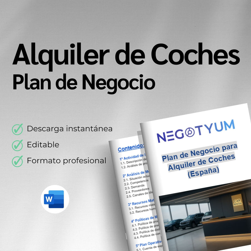 Alquiler de Coches - Plan de Negocio