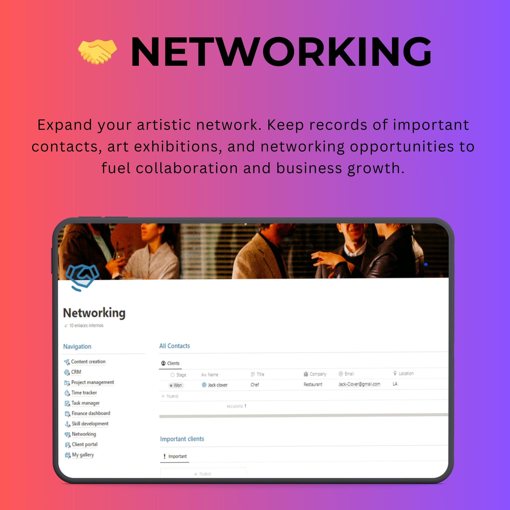 Artist Notion Template — CRM, Commissions, Portfolio & Gallery