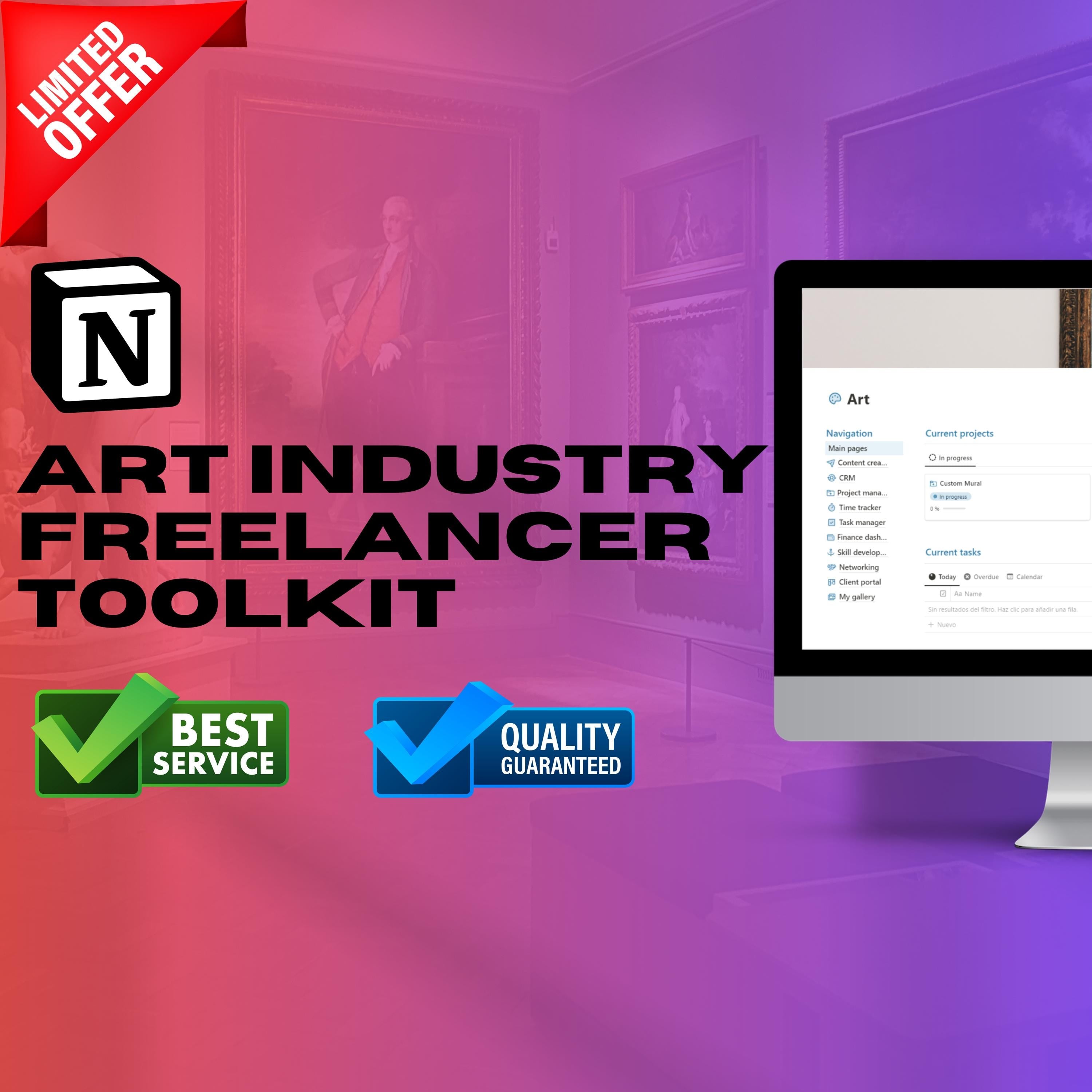 Artist Notion Template — CRM, Commissions, Portfolio & Gallery