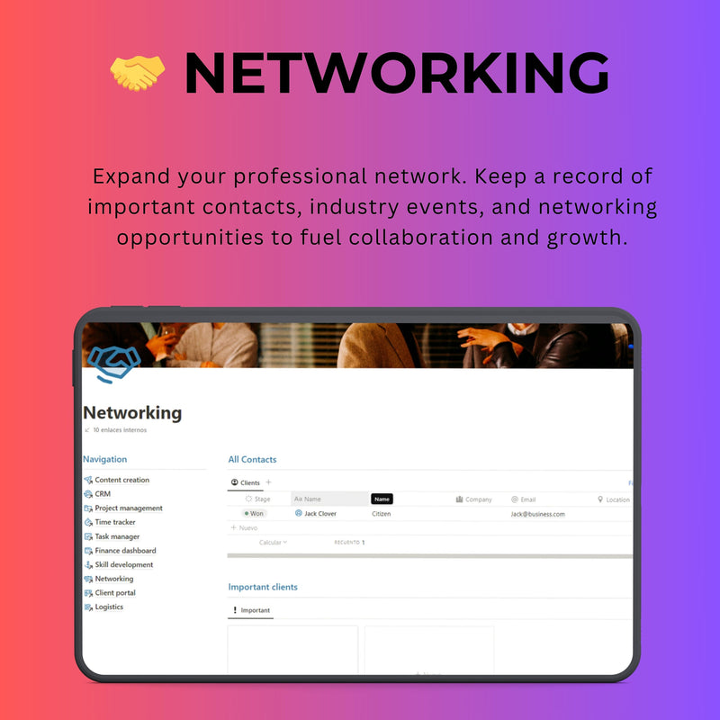 Audiovisual Business Notion Template | Projects, CRM & Media Plan