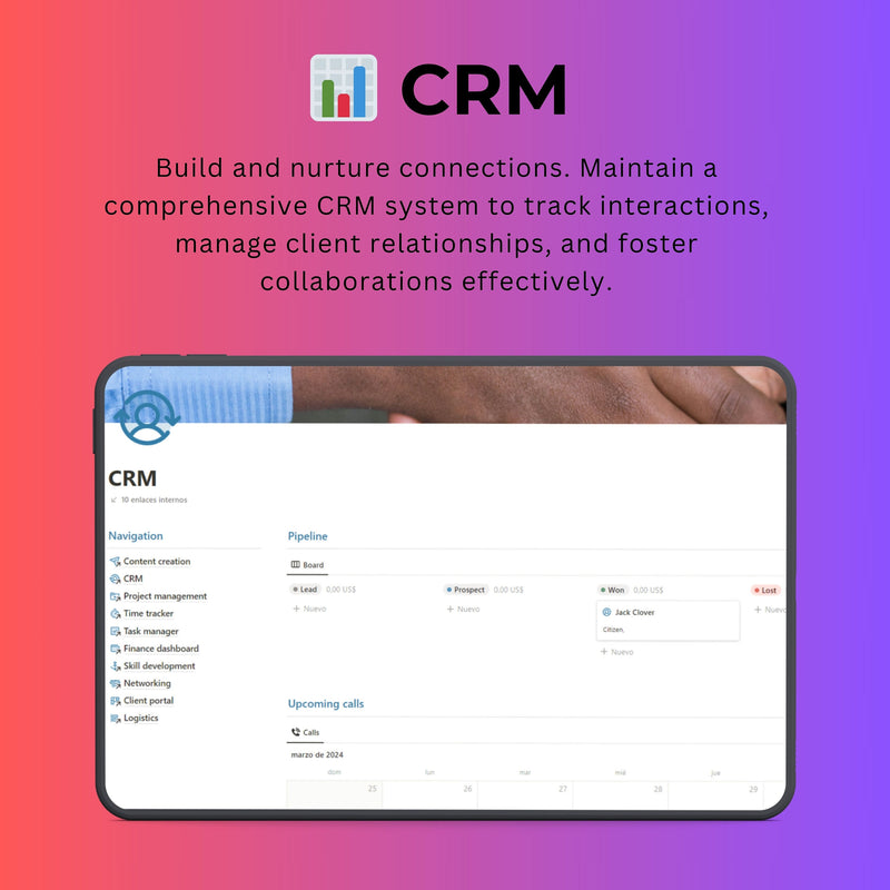 Audiovisual Business Notion Template | Projects, CRM & Media Plan