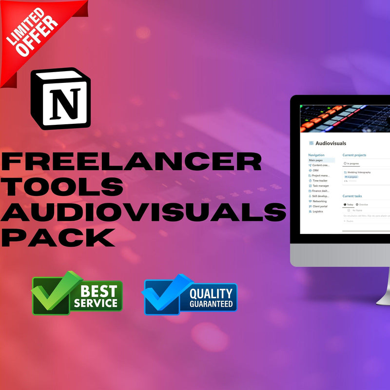 Audiovisual Business Notion Template | Projects, CRM & Media Plan
