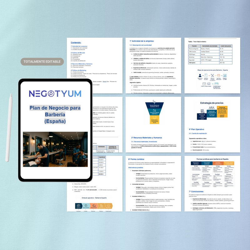 Barbería - Plan de Negocio