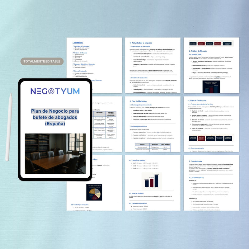 Bufete de abogados - Plan de Negocio