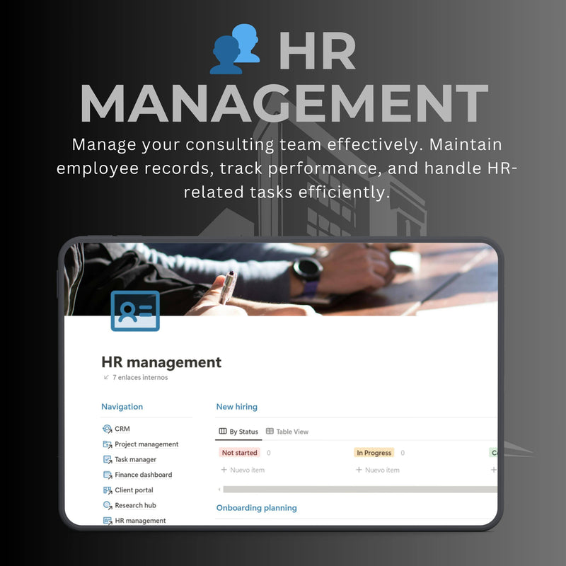 Business Consulting Notion Template | Client CRM | Projects & Finance