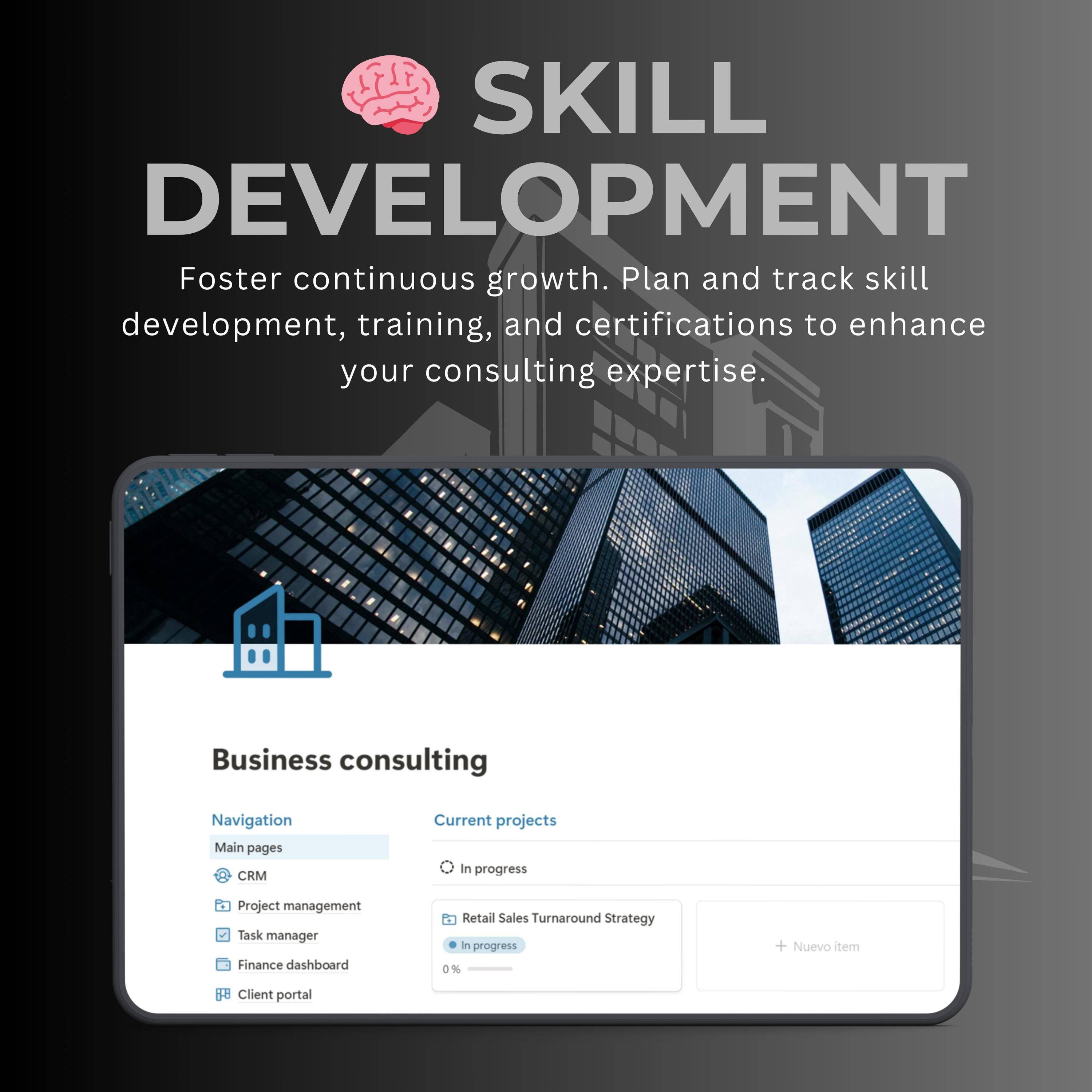 Business Consulting Notion Template | Client CRM | Projects & Finance