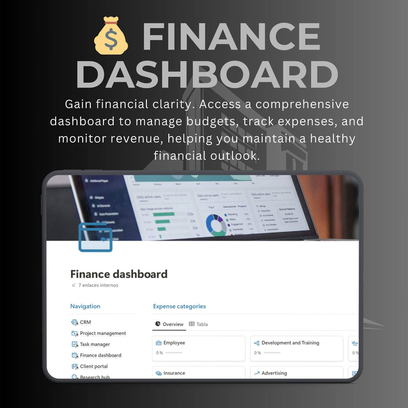 Business Consulting Notion Template | Client CRM | Projects & Finance