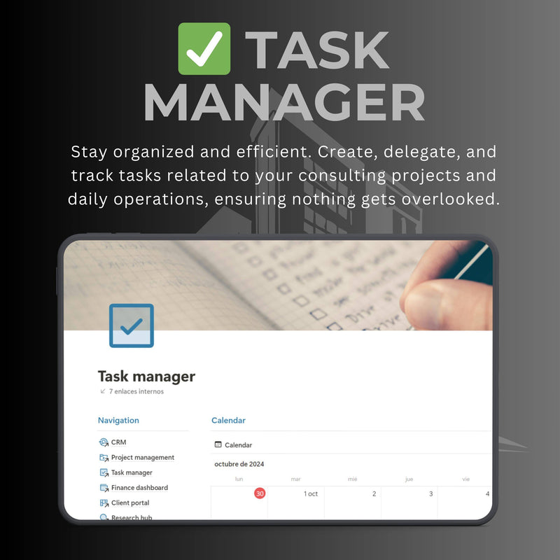 Business Consulting Notion Template | Client CRM | Projects & Finance