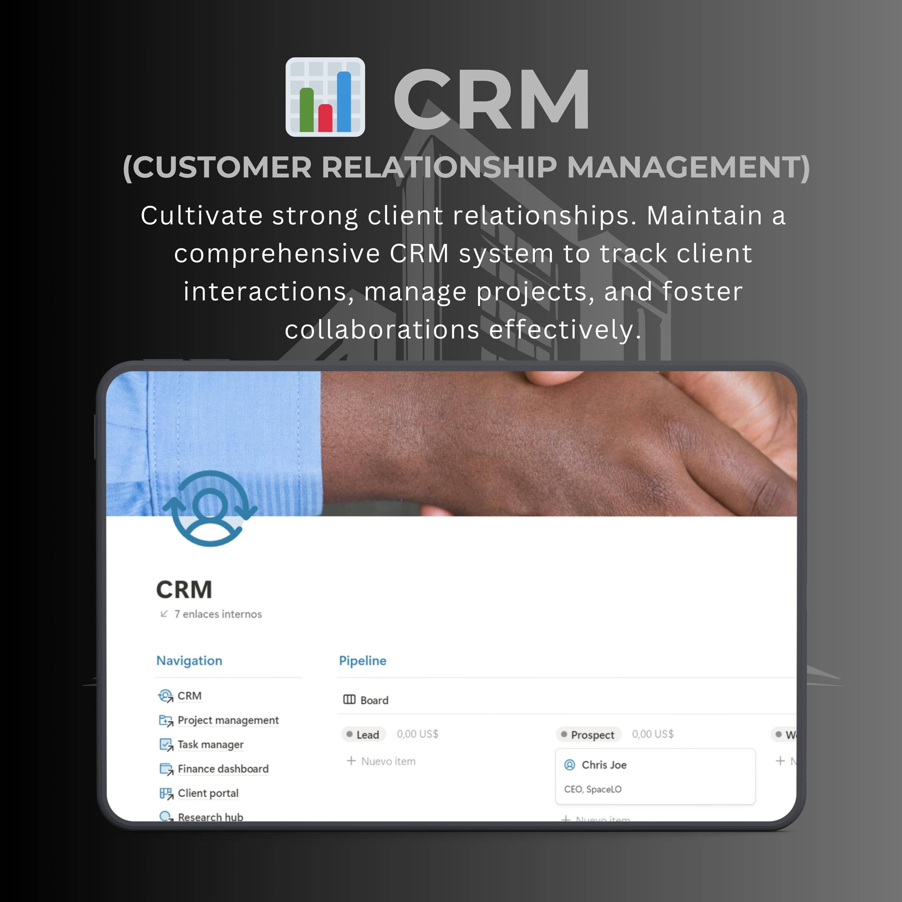 Business Consulting Notion Template | Client CRM | Projects & Finance