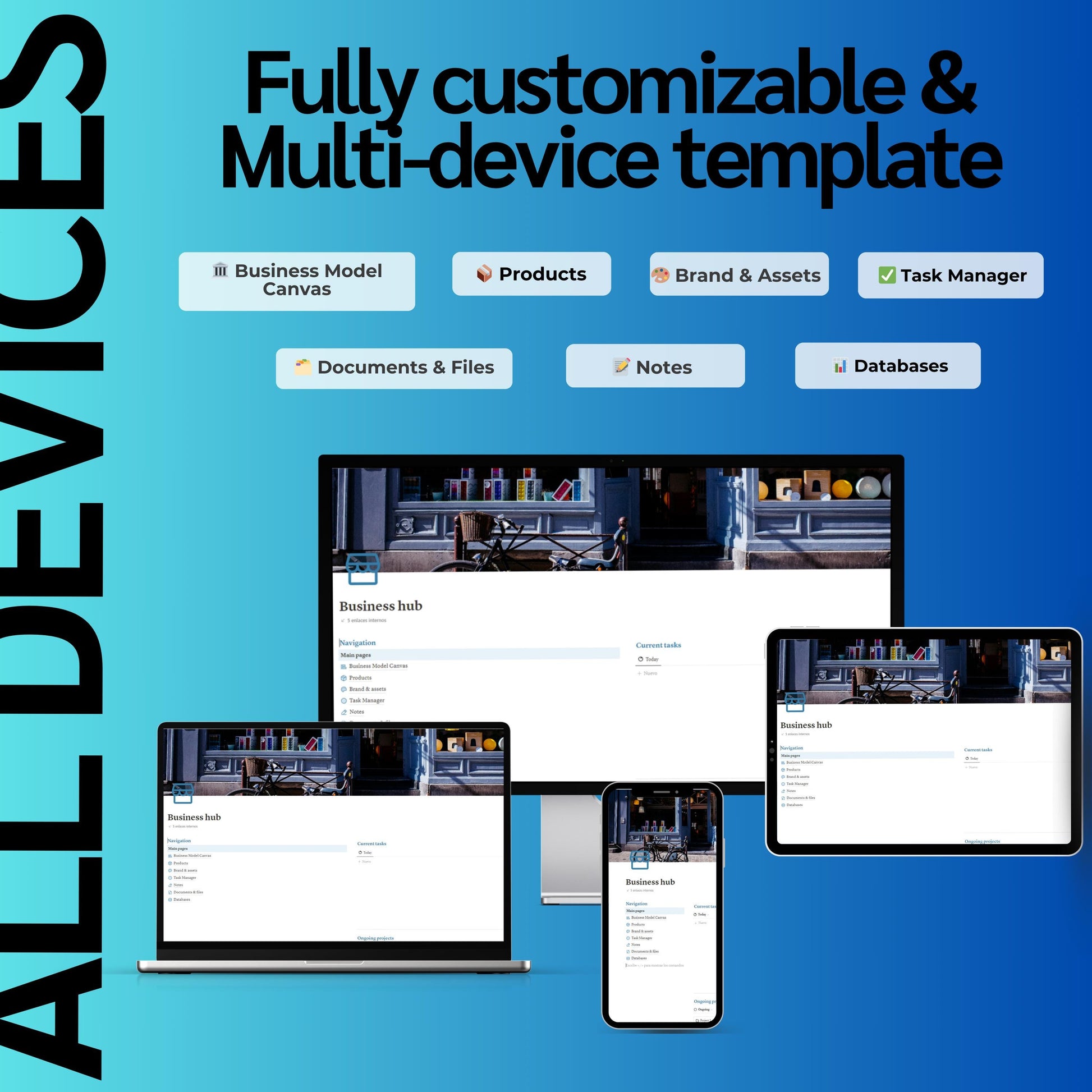 Business Hub Notion Template | Projects, Tasks & Docs