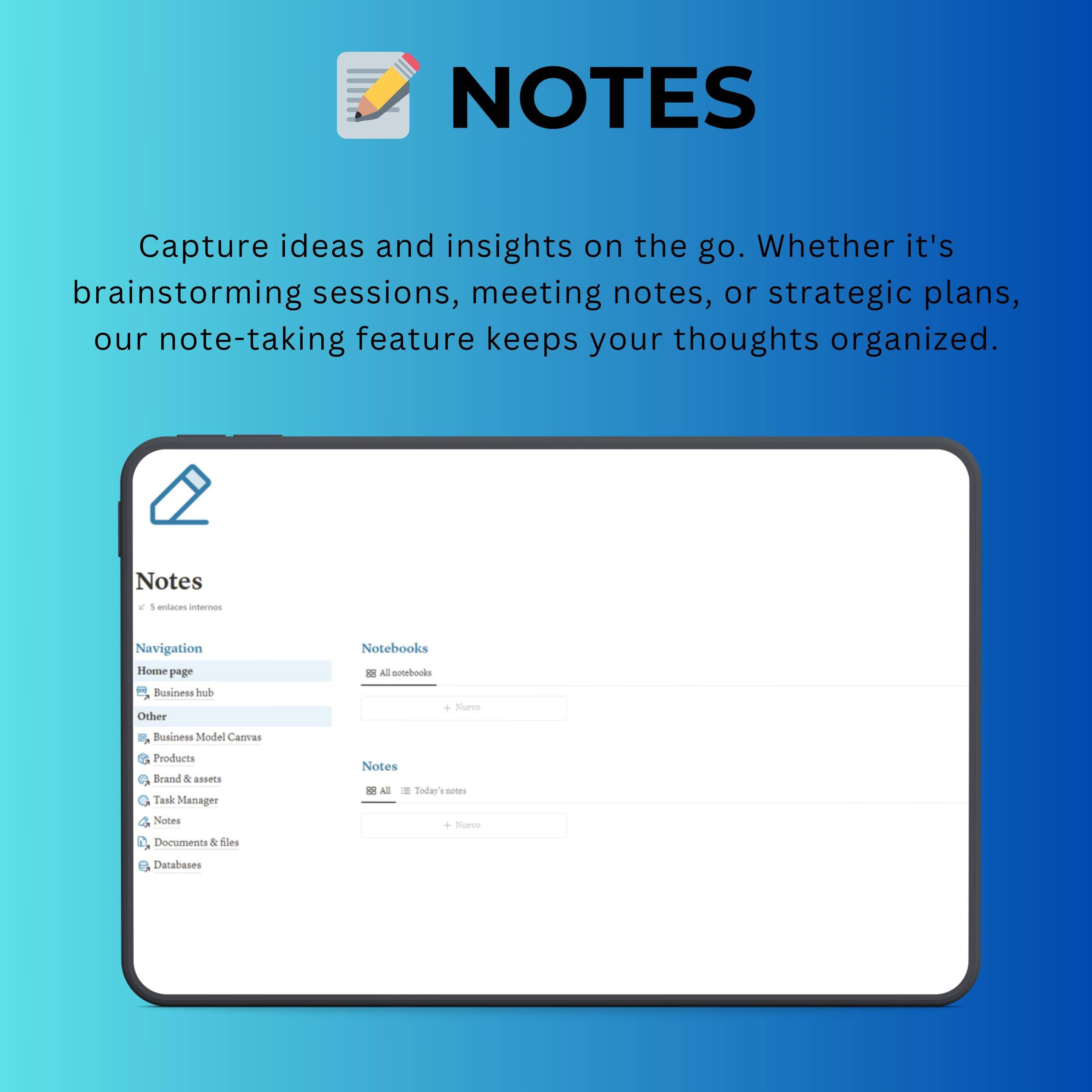 Business Hub Notion Template | Projects, Tasks & Docs
