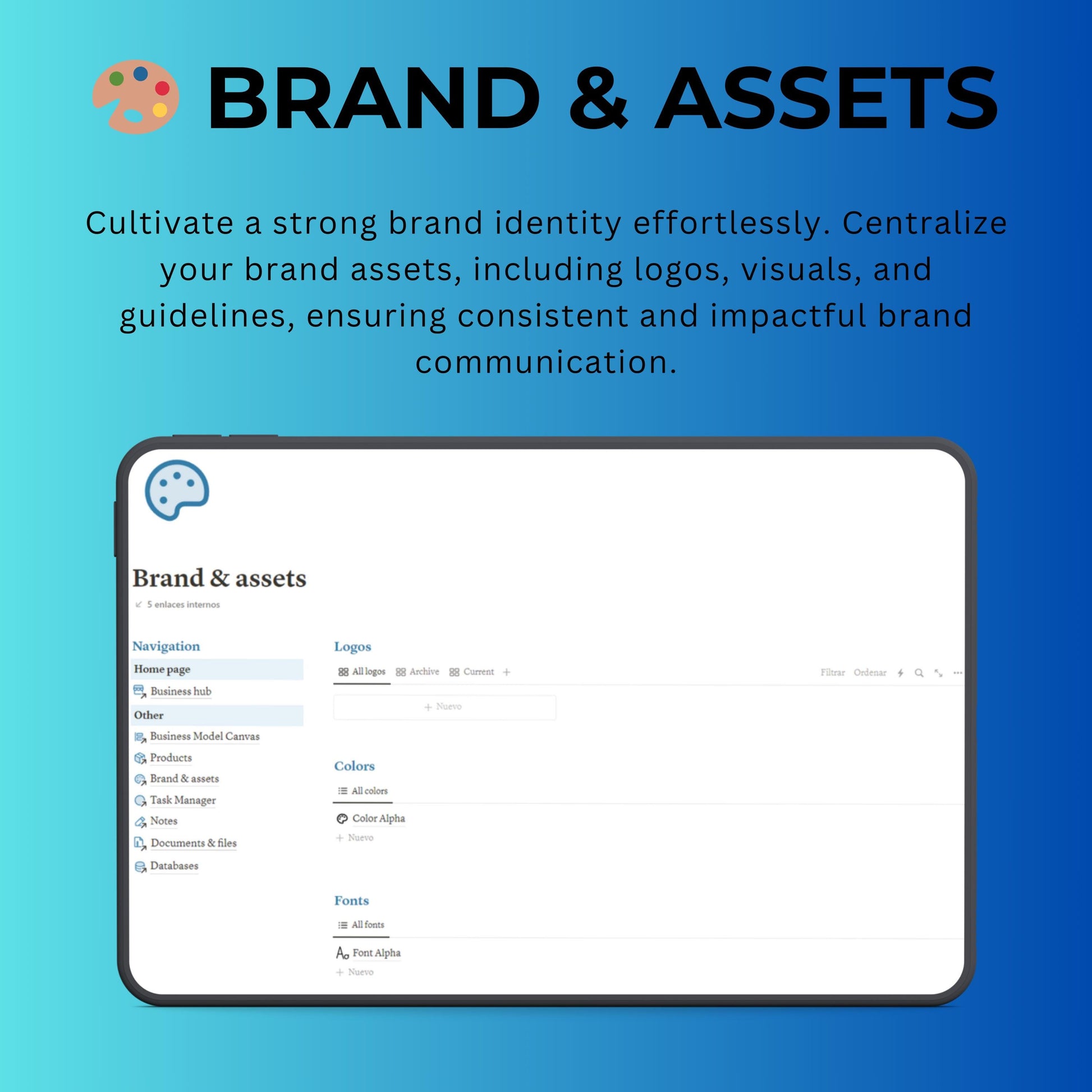 Business Hub Notion Template | Projects, Tasks & Docs