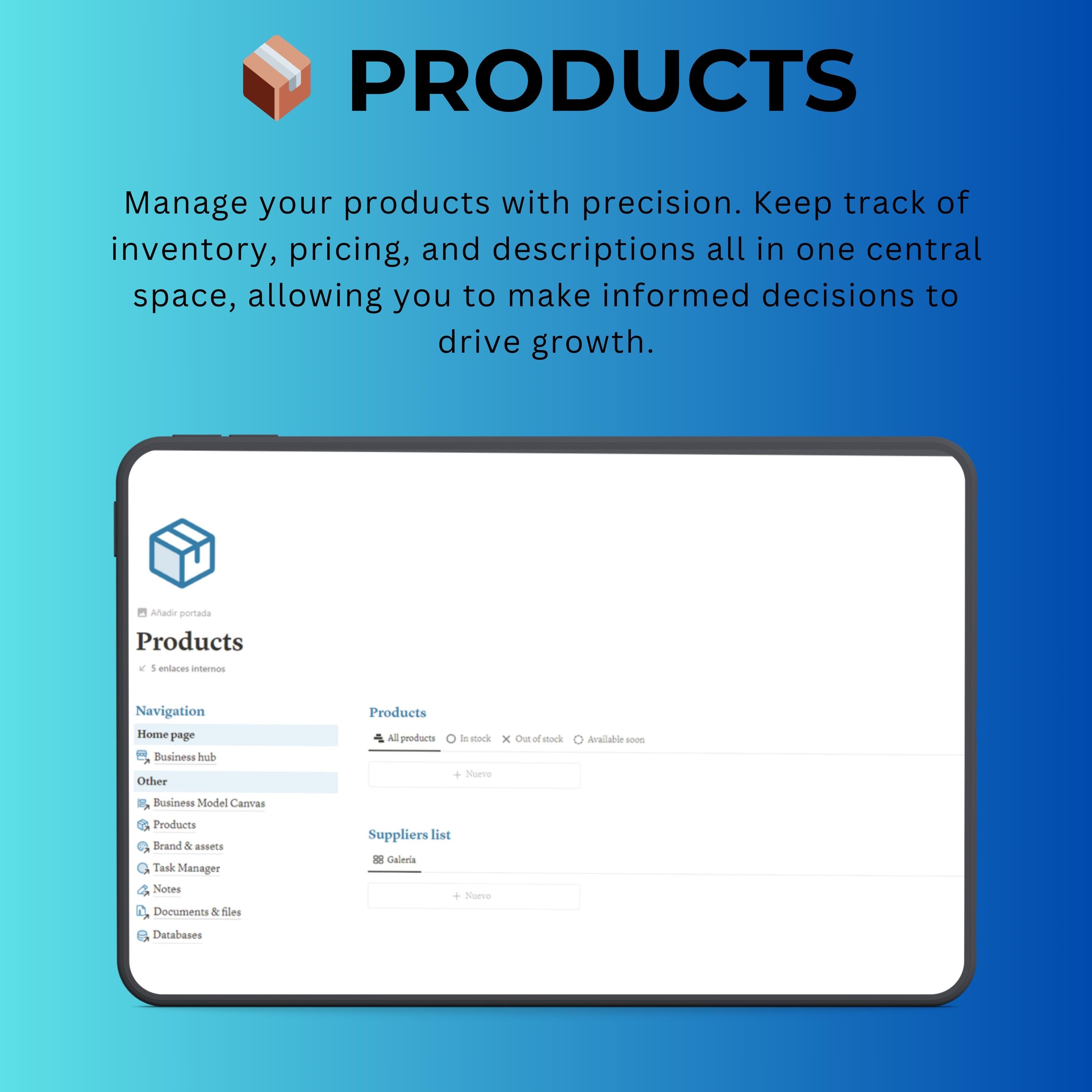 Business Hub Notion Template | Projects, Tasks & Docs