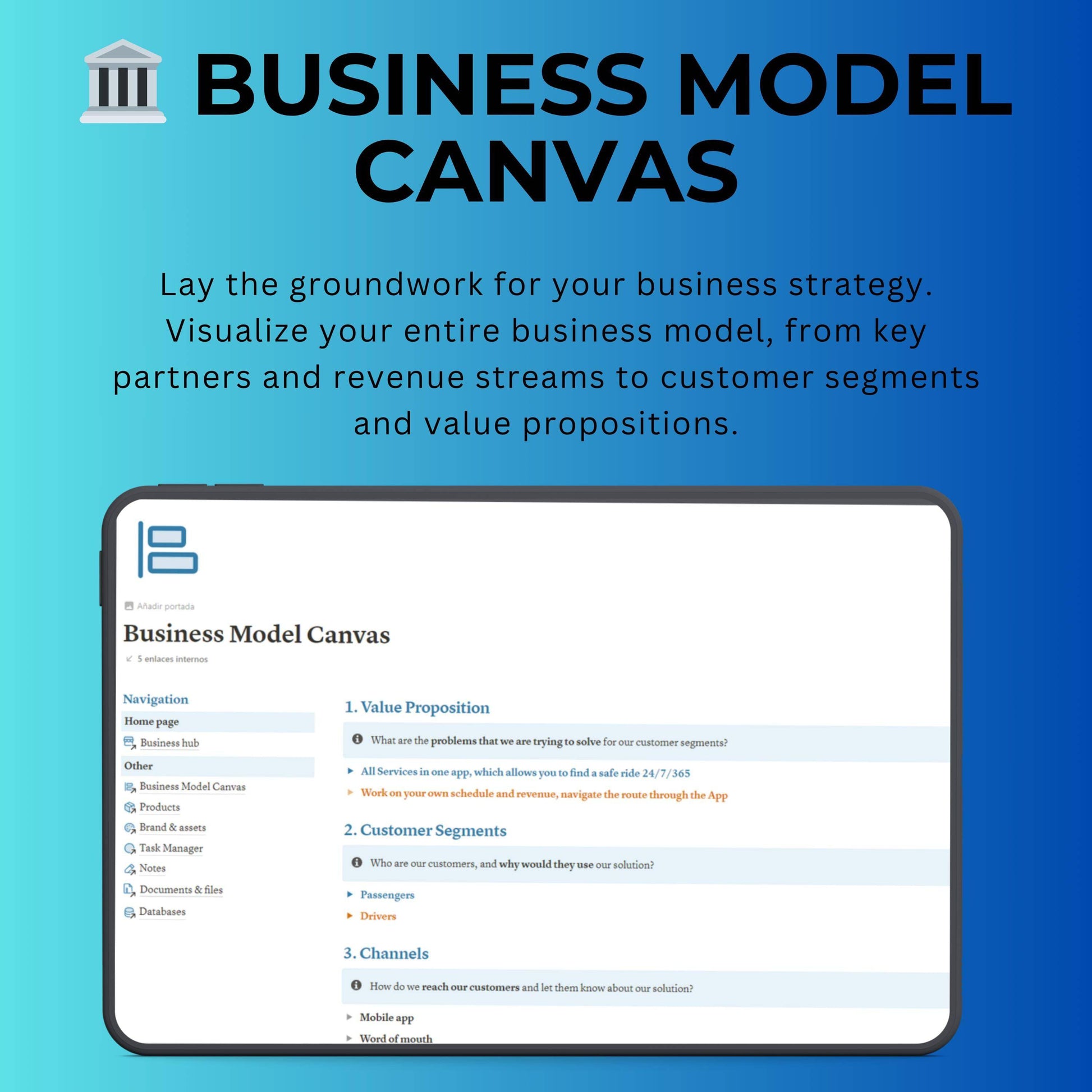 Business Hub Notion Template | Projects, Tasks & Docs