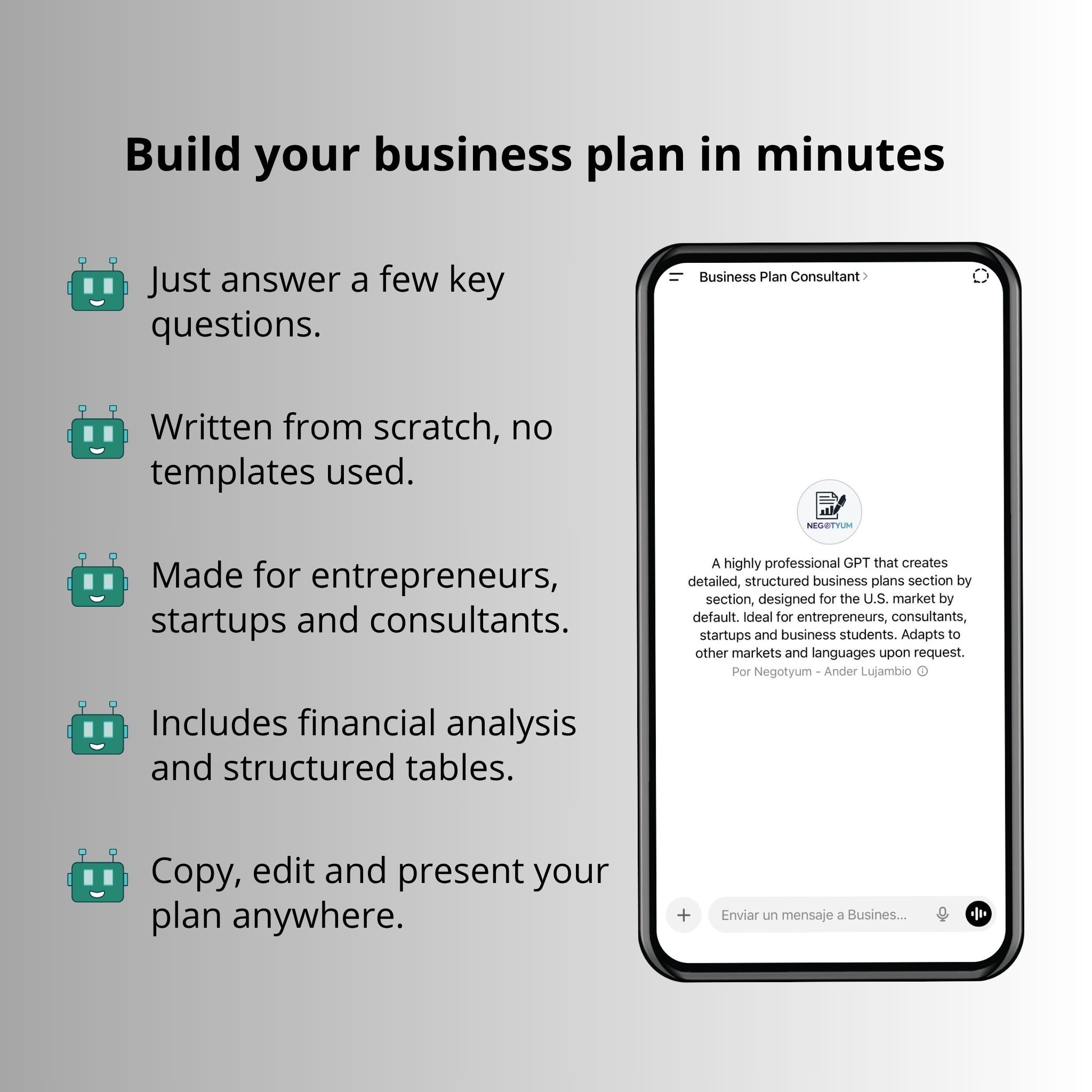 Business Plan Consultant - GPT