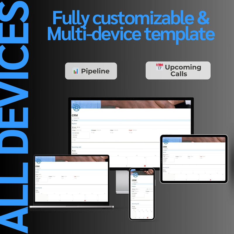 CRM Notion Template | Pipeline, Contacts & Calls
