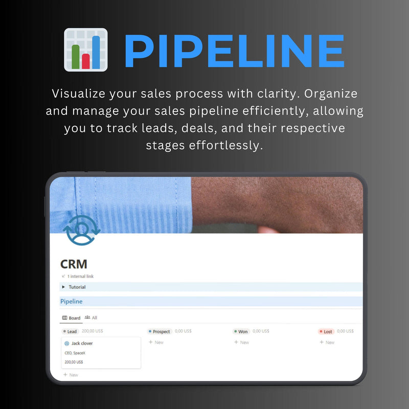 CRM Notion Template | Pipeline, Contacts & Calls