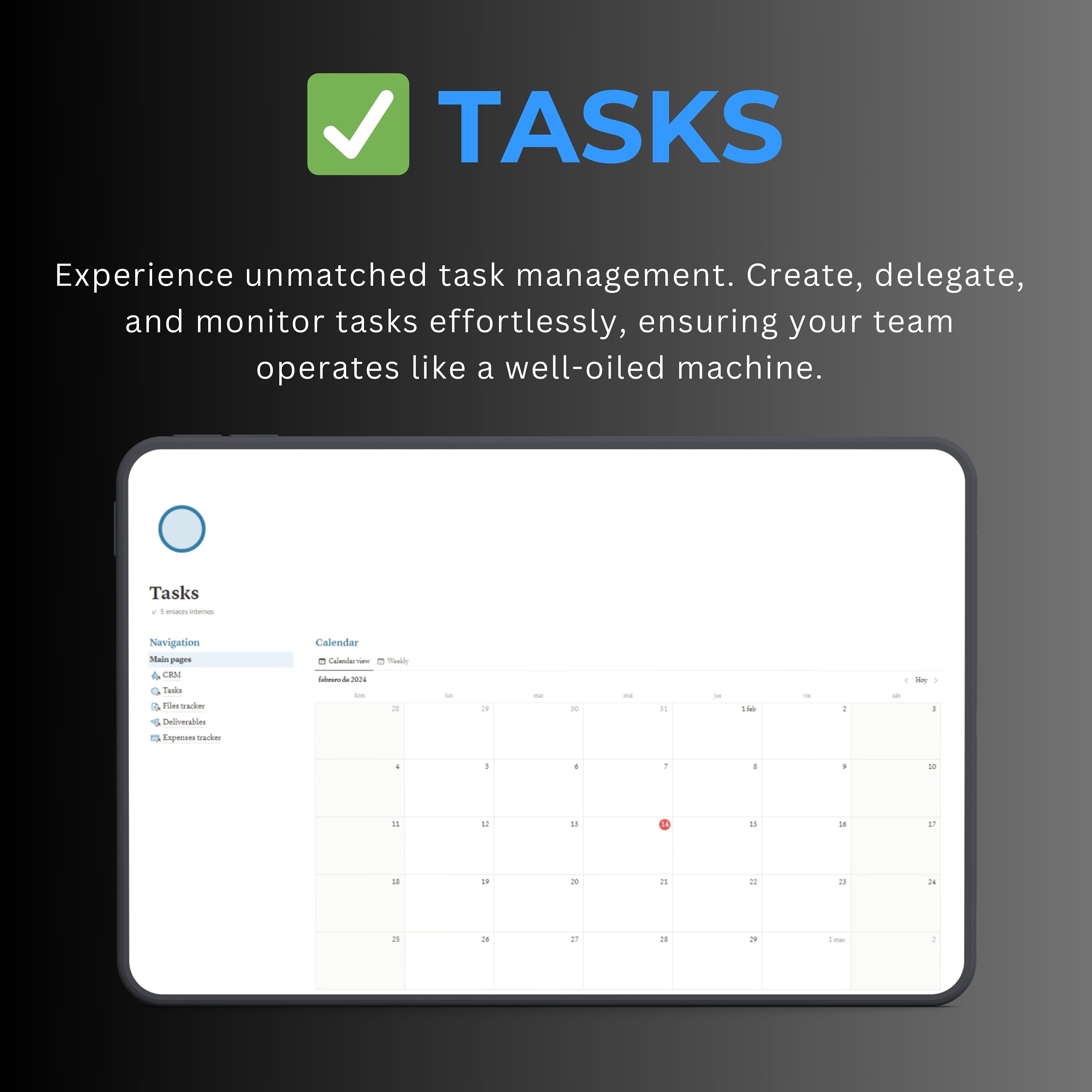 Client Management Notion Template with CRM & Finance Hub