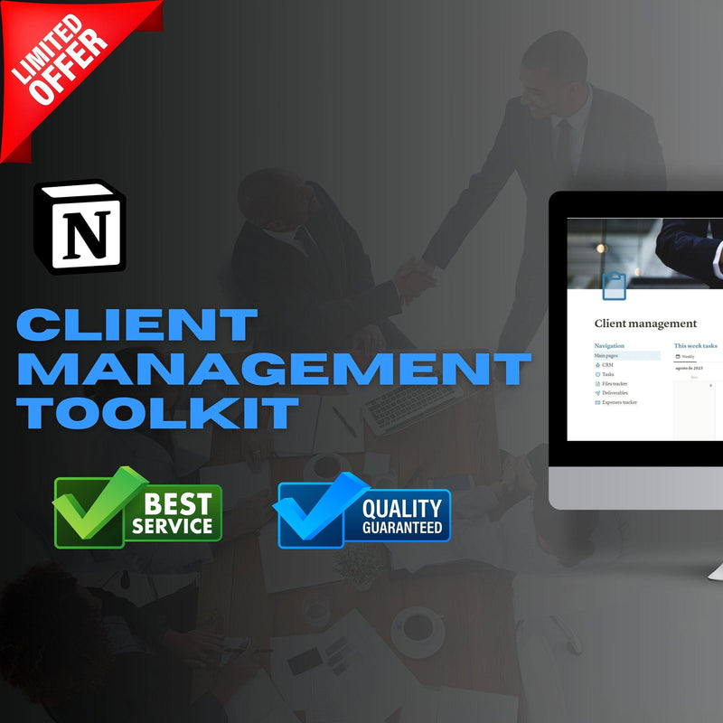 Client Management Notion Template with CRM & Finance Hub