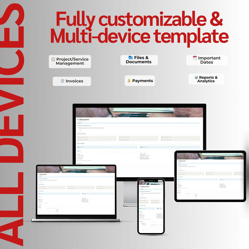 Client Portal Notion Template | Client Management & Billing