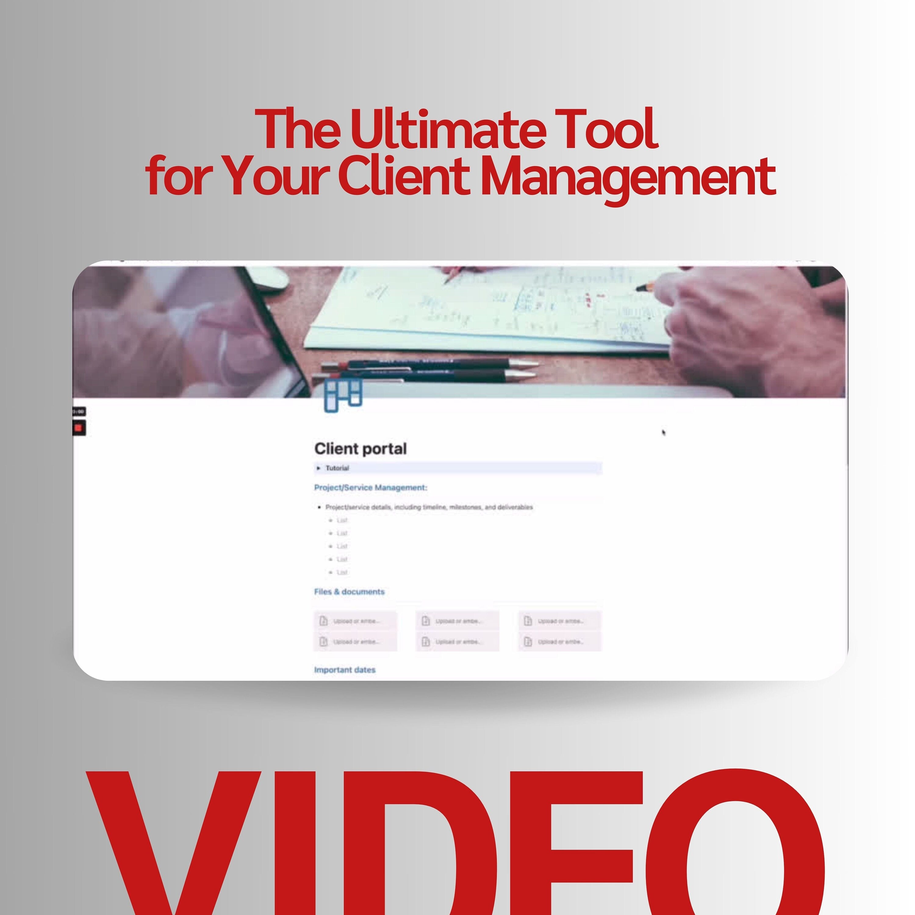 Client Portal Notion Template | Client Management & Billing