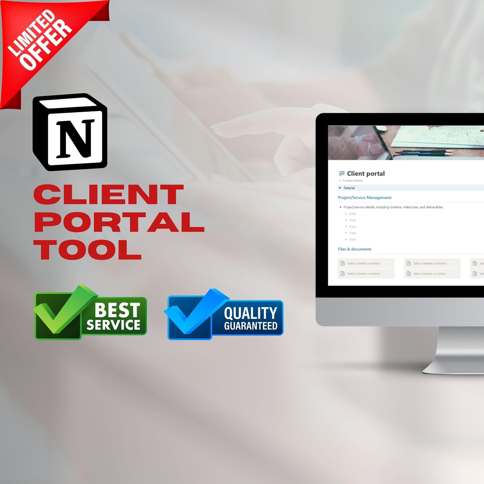 Client Portal Notion Template | Client Management & Billing