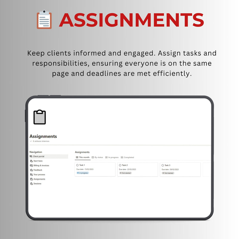 Client Portal Notion Template | Onboarding & Billing