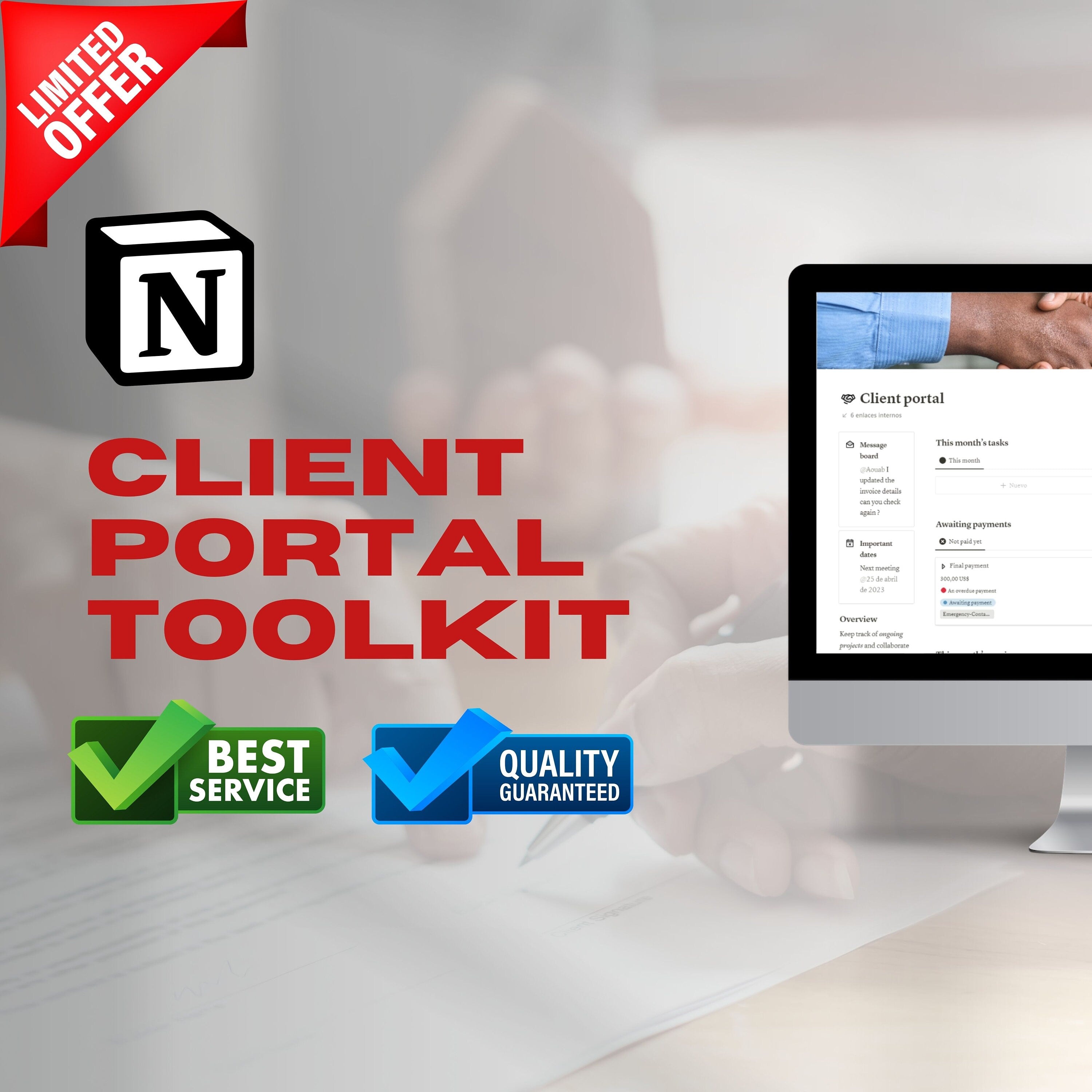 Client Portal Notion Template | Onboarding & Billing