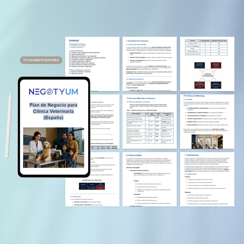 Clínica Veterinaria - Plan de Negocio