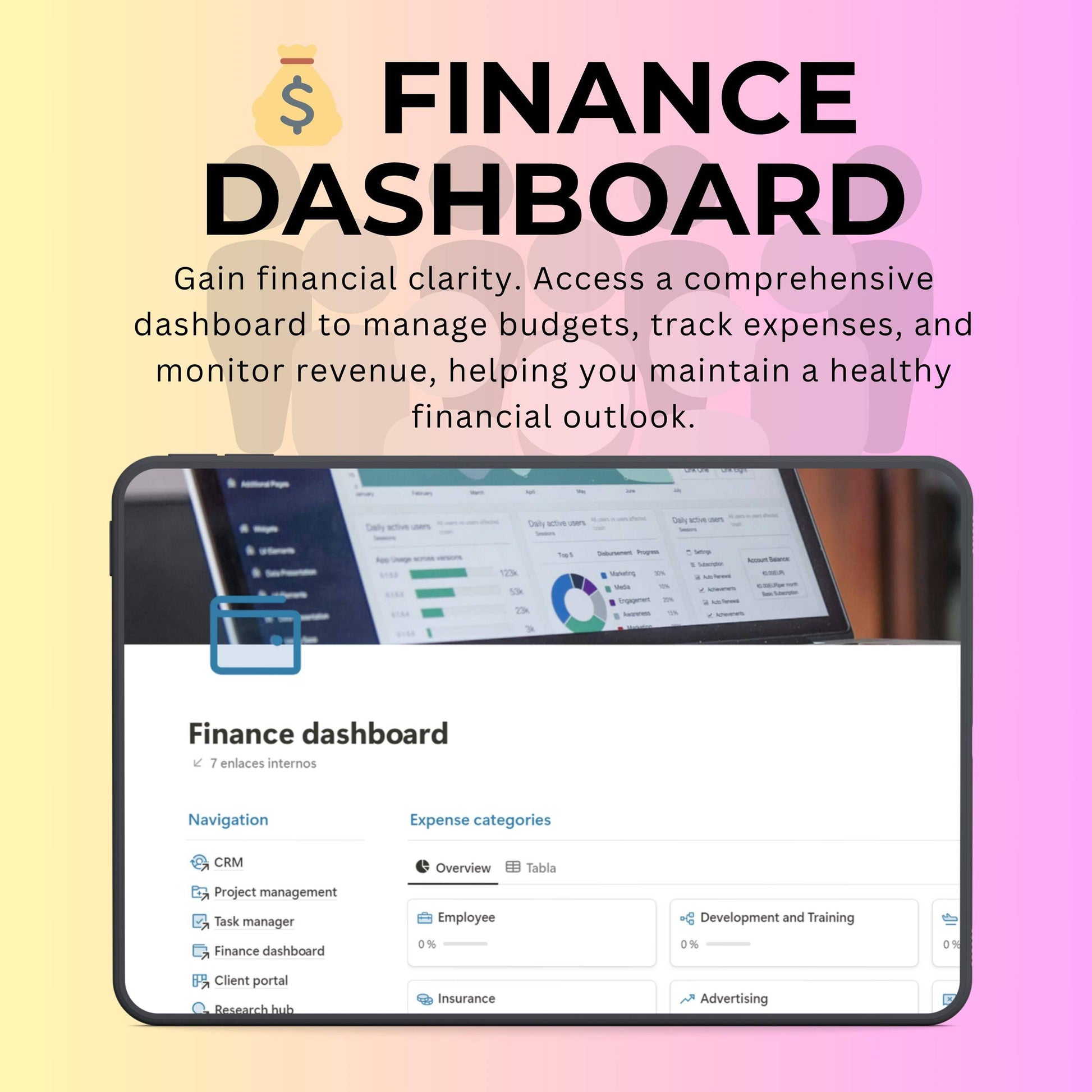 Coaching & Content Notion Template | CRM, Client Portal & Planner