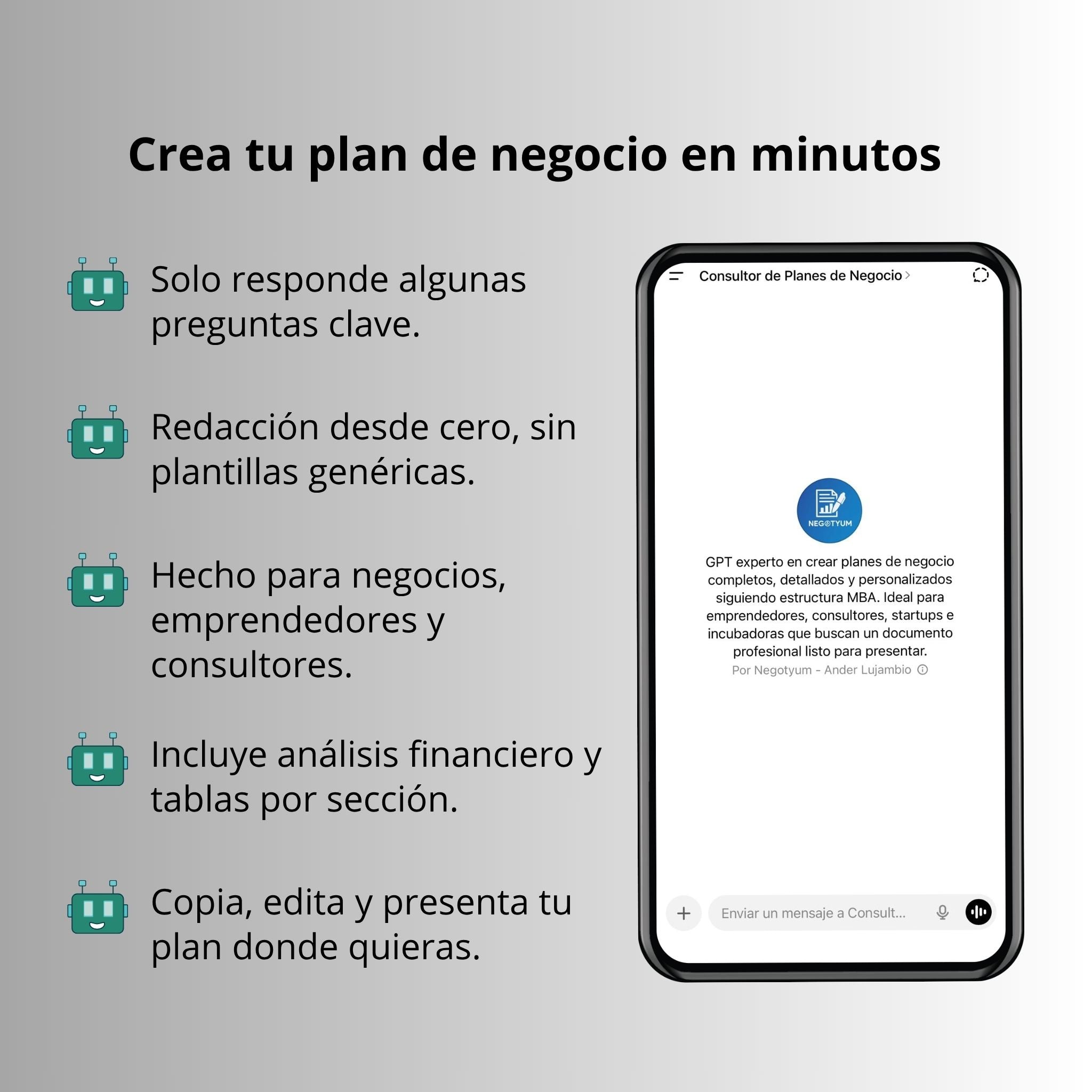 Consultor de Planes de Negocio - GPT