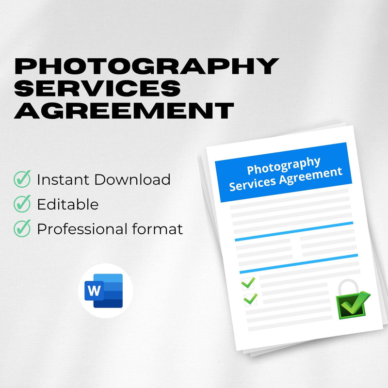 Content Production Agreement (Photography/Video) Template – Editable Word Contract