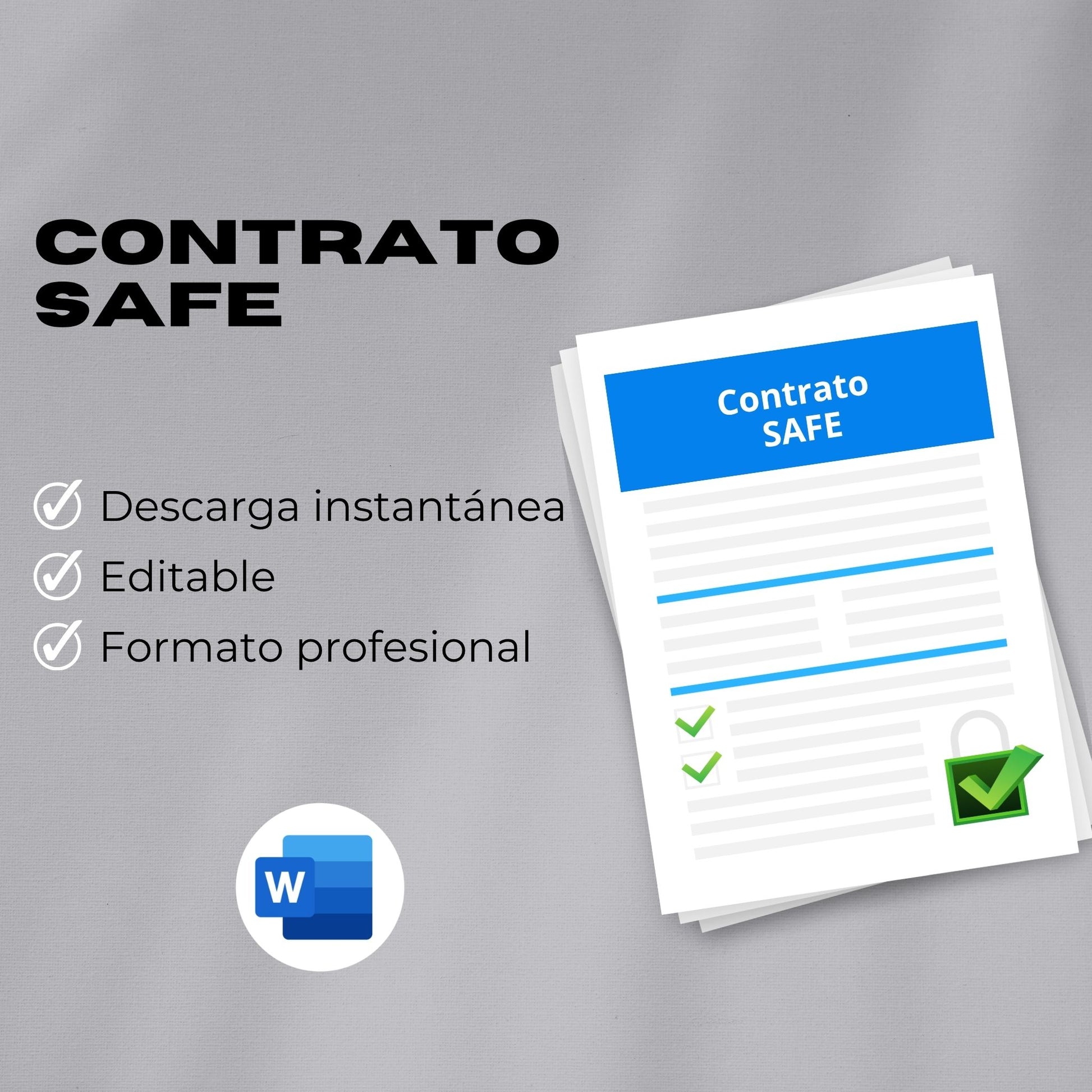 Contrato SAFE – Plantilla Editable en Word