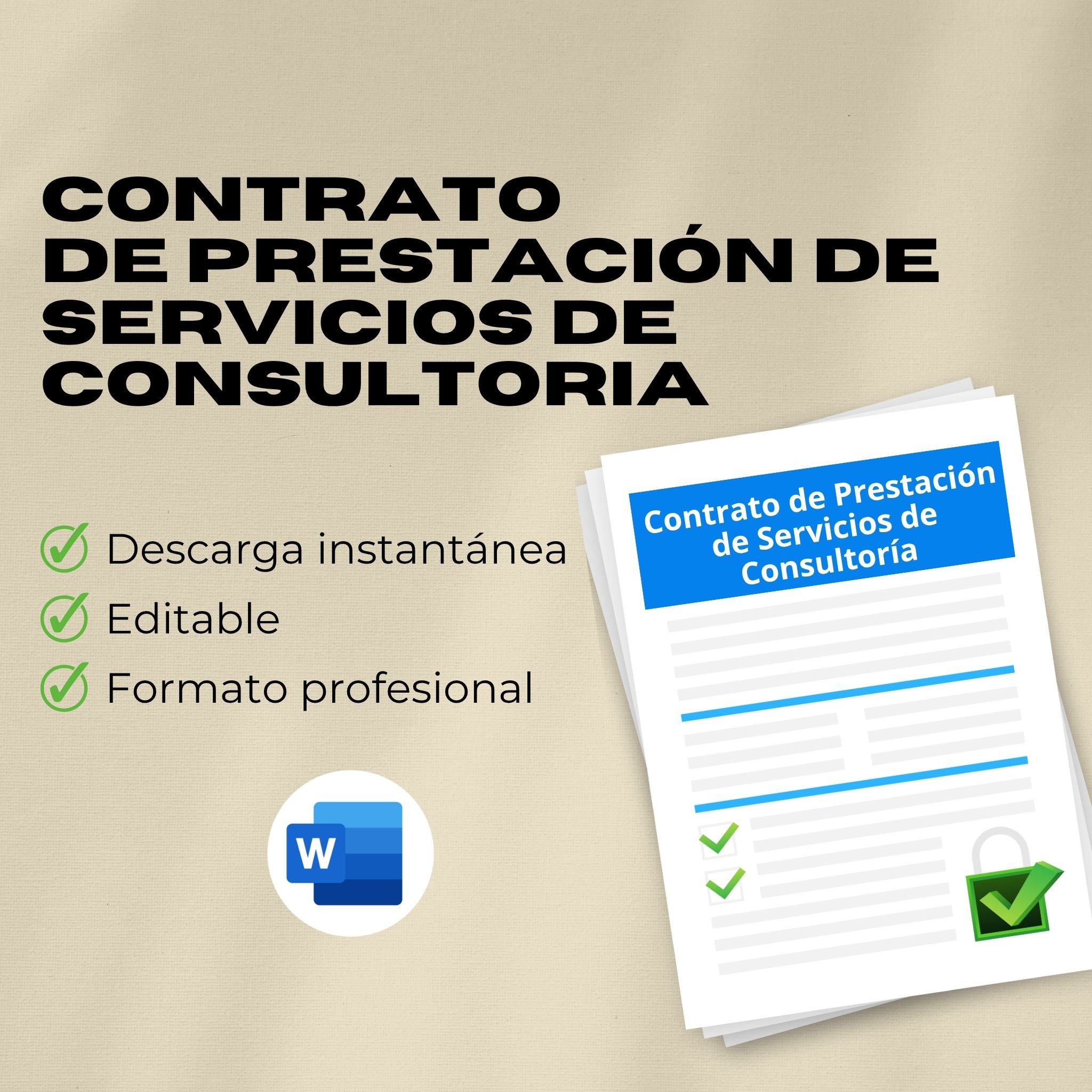 Contrato de Consultoría – Plantilla Editable en Word