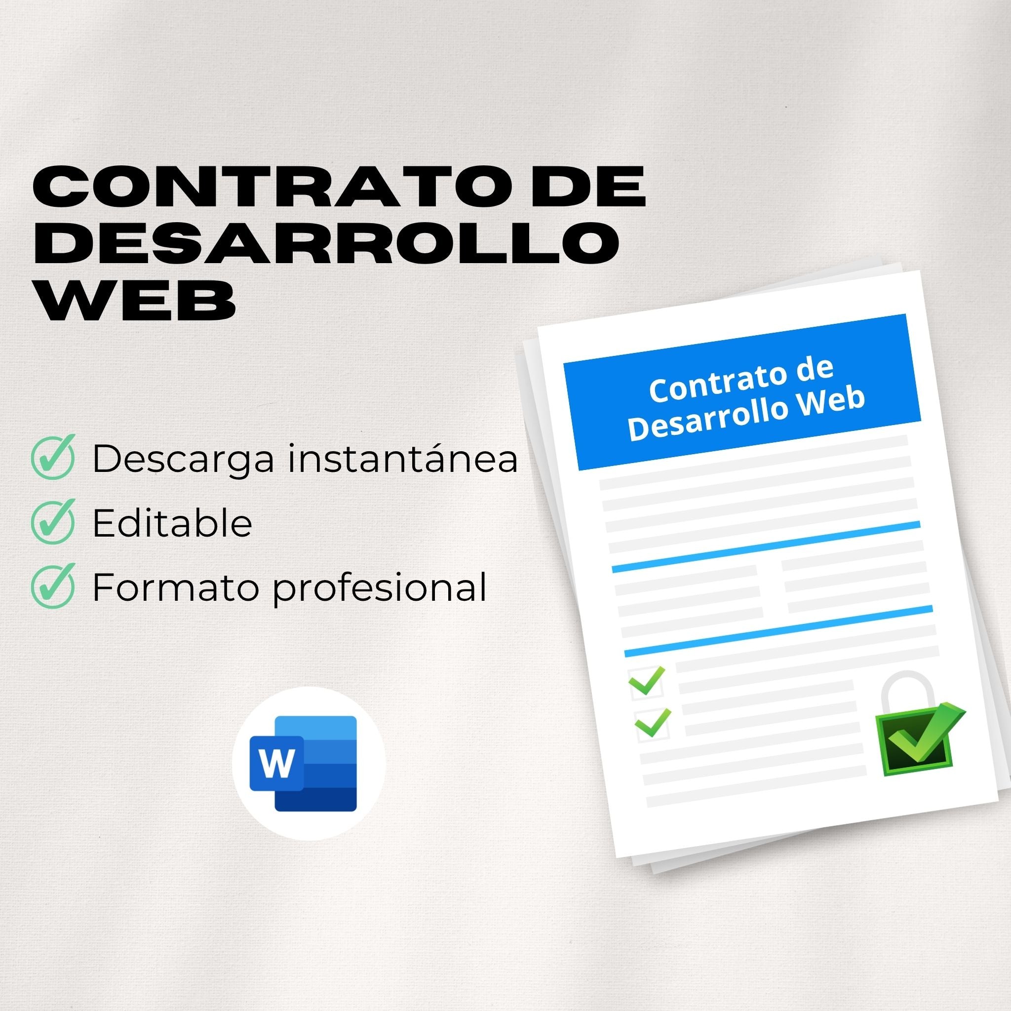 Contrato de Desarrollo Web – Plantilla Editable en Word