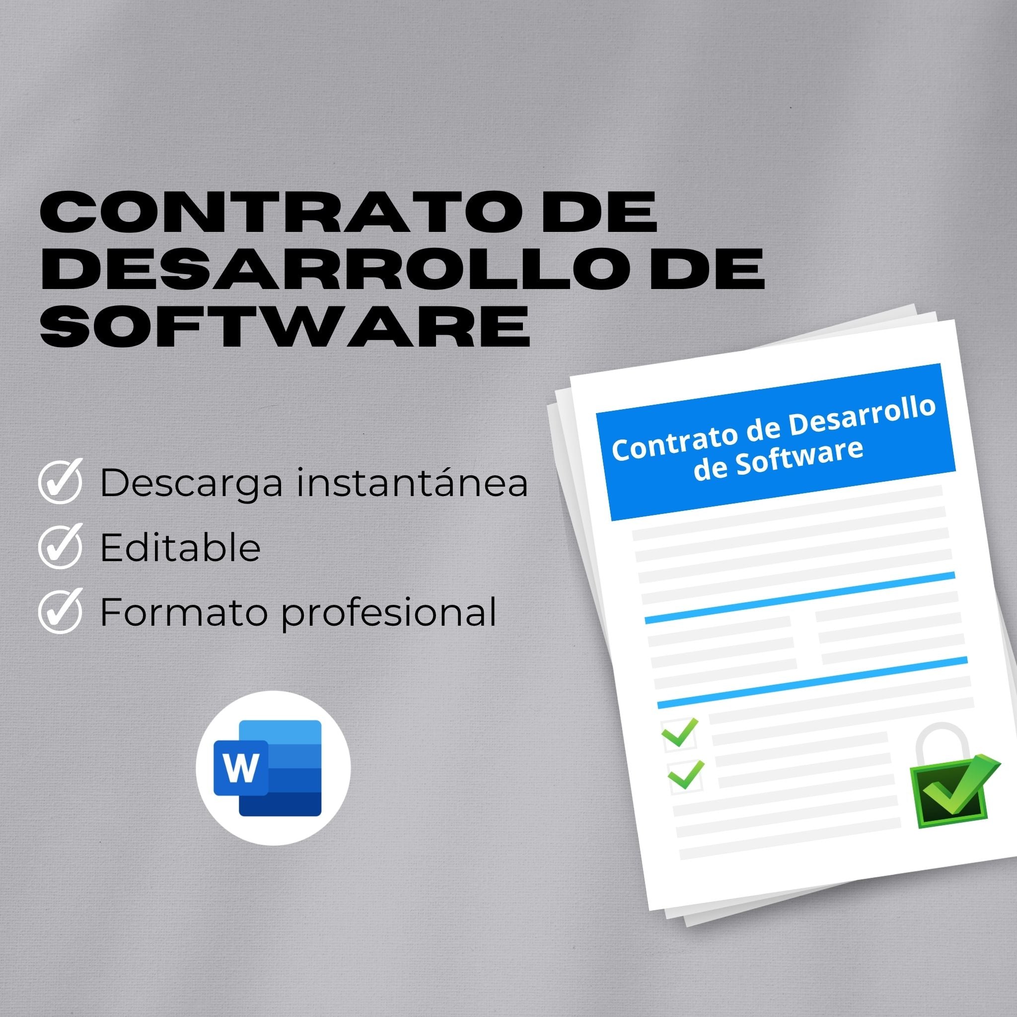 Contrato de Desarrollo de Software – Plantilla Editable en Word