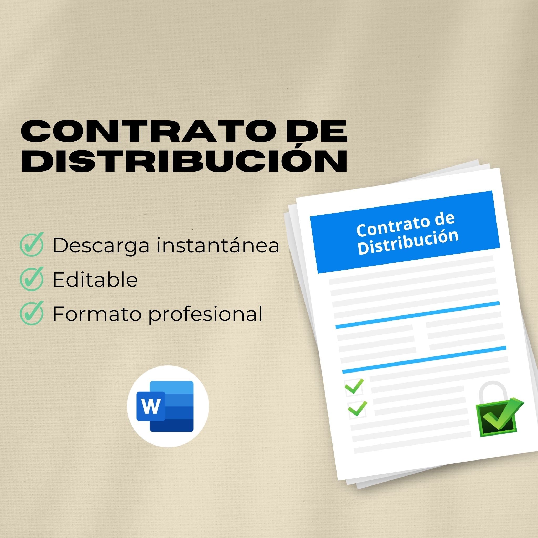 Contrato de Distribución – Plantilla Editable en Word
