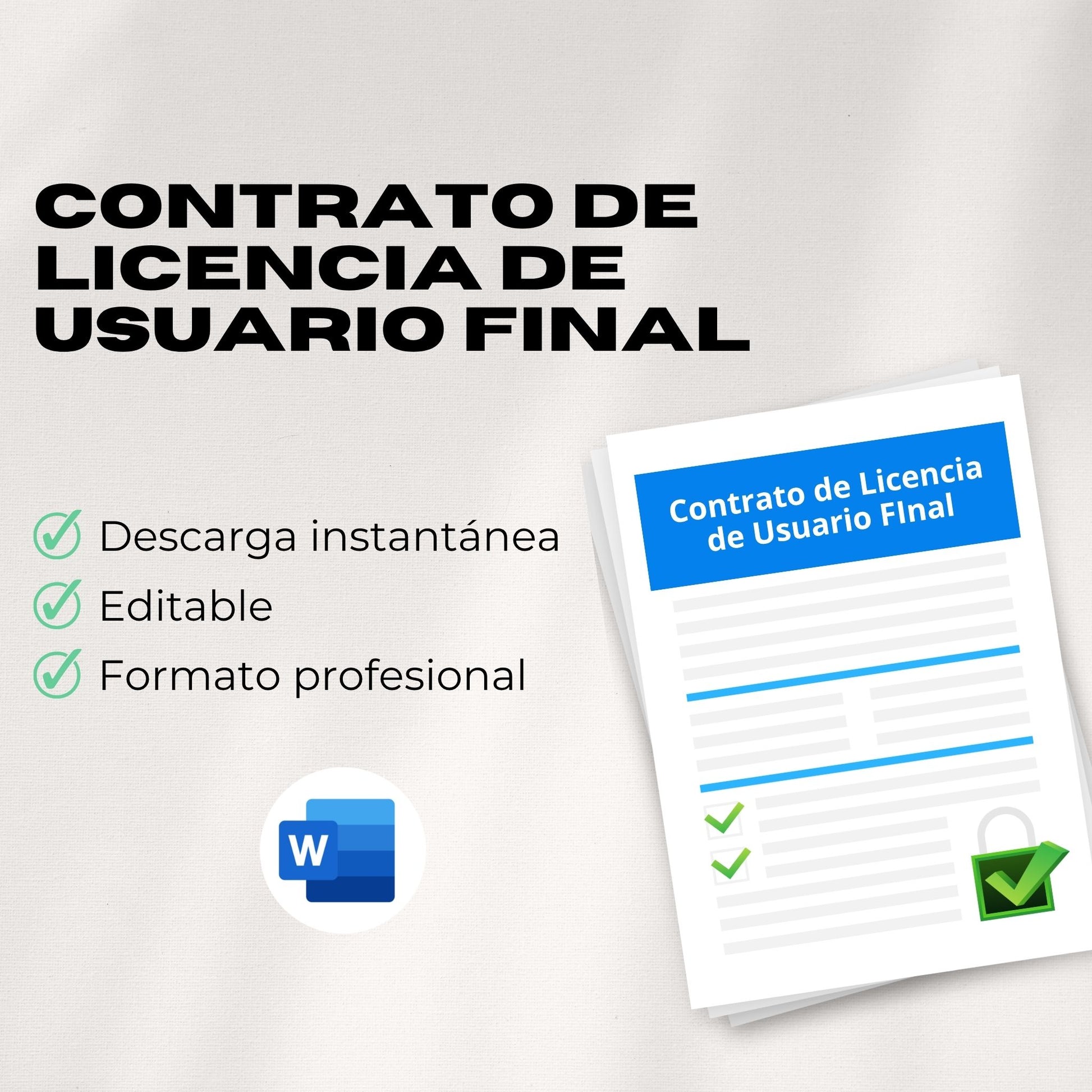Contrato de Licencia de Usuario Final (EULA) – Plantilla Editable en Word