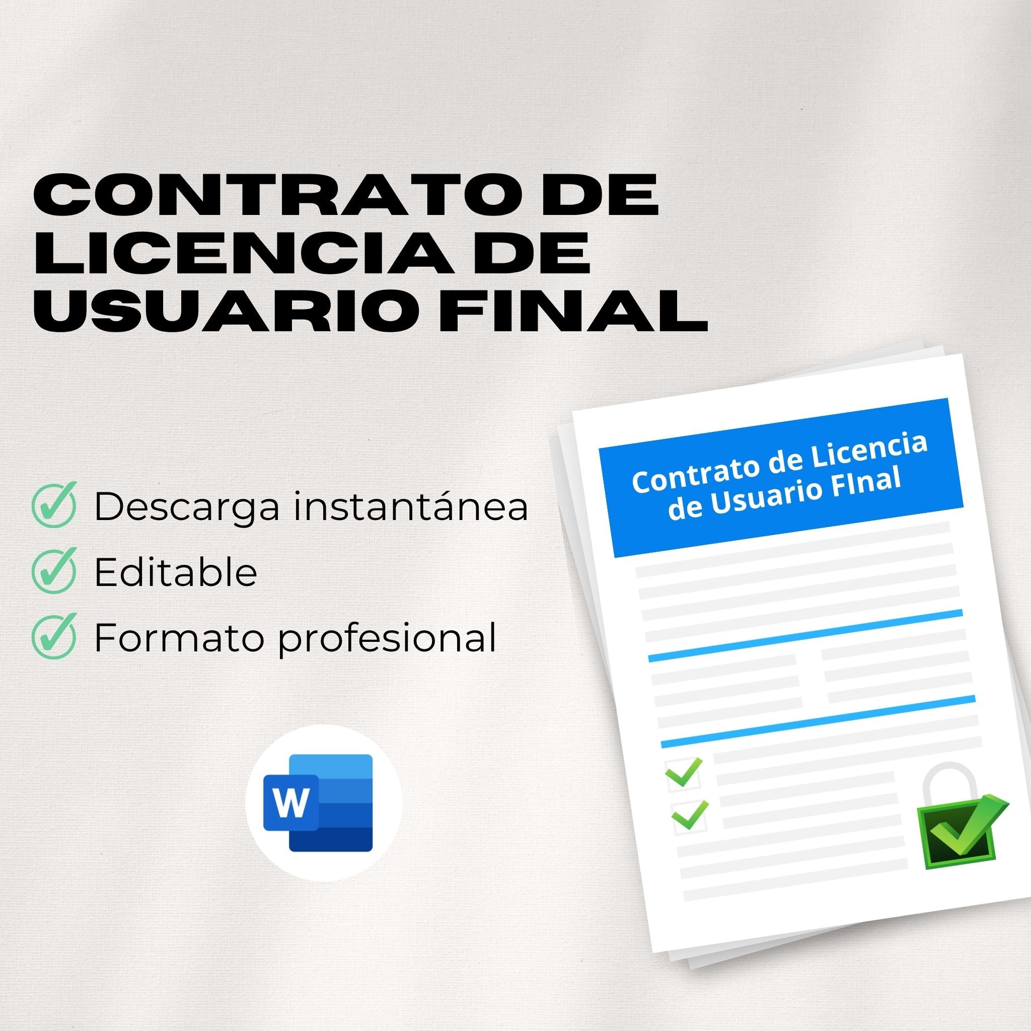 Contrato de Licencia de Usuario Final (EULA) – Plantilla Editable en Word