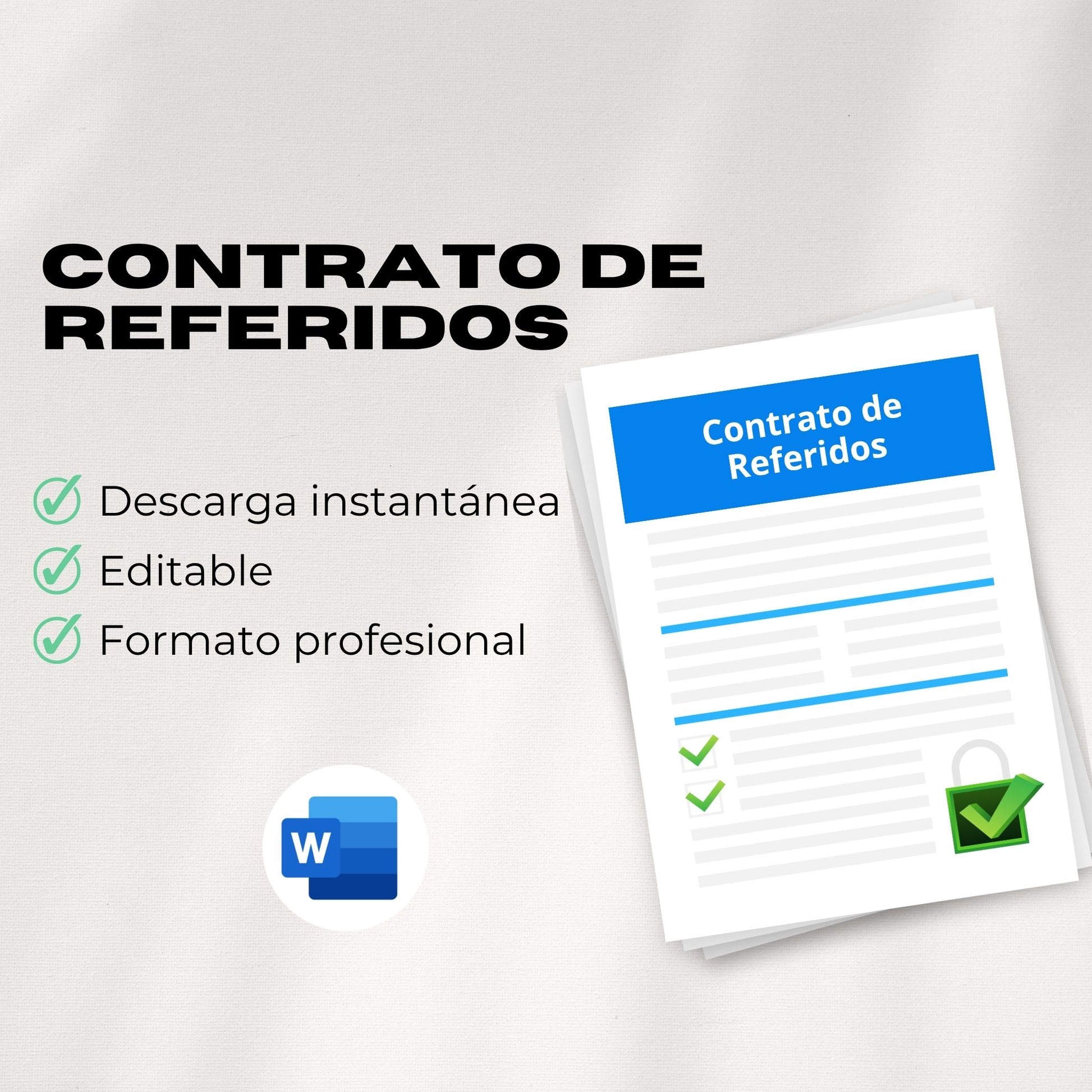 Contrato de Referidos – Plantilla Editable en Word