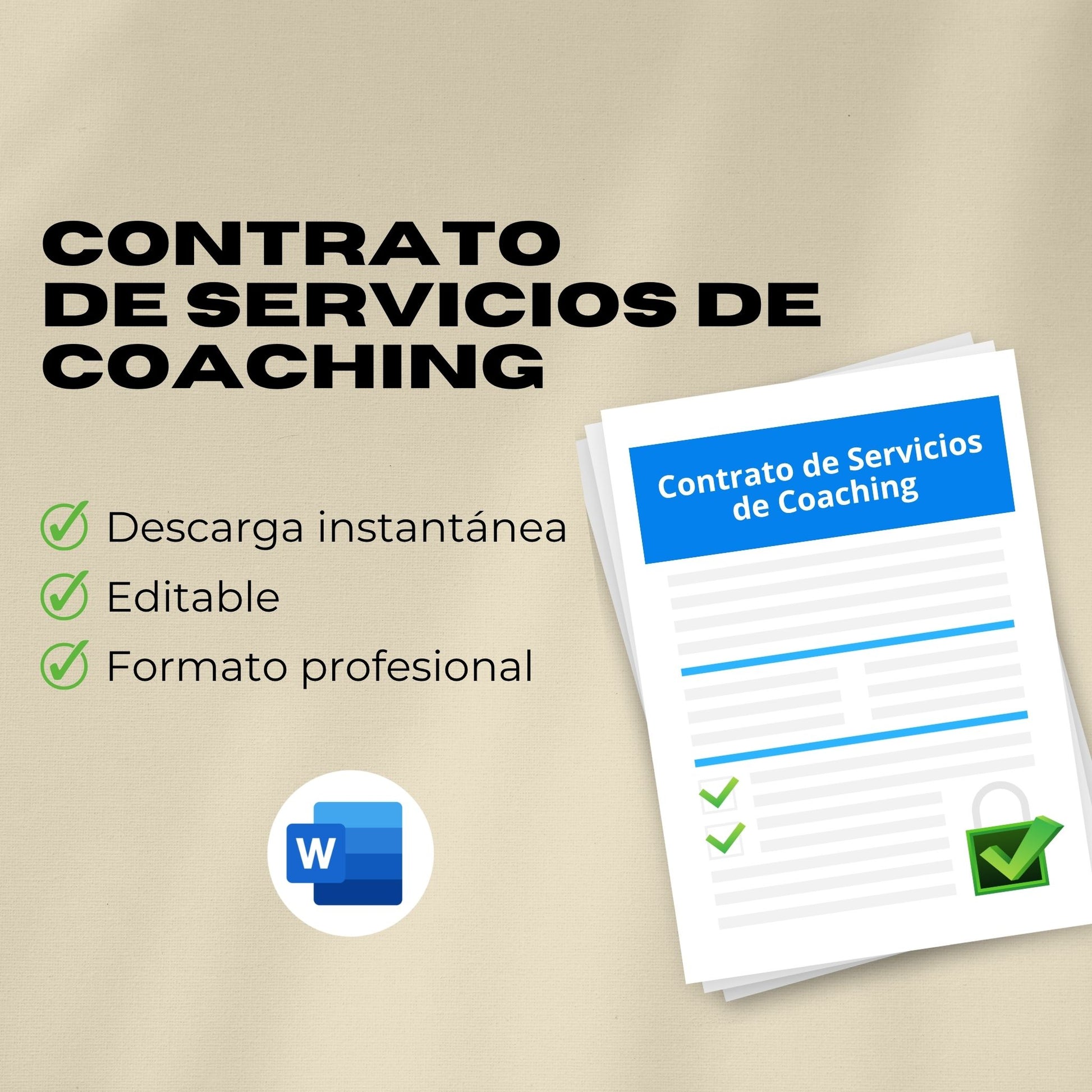 Contrato de Servicios de Coaching – Plantilla Editable en Word