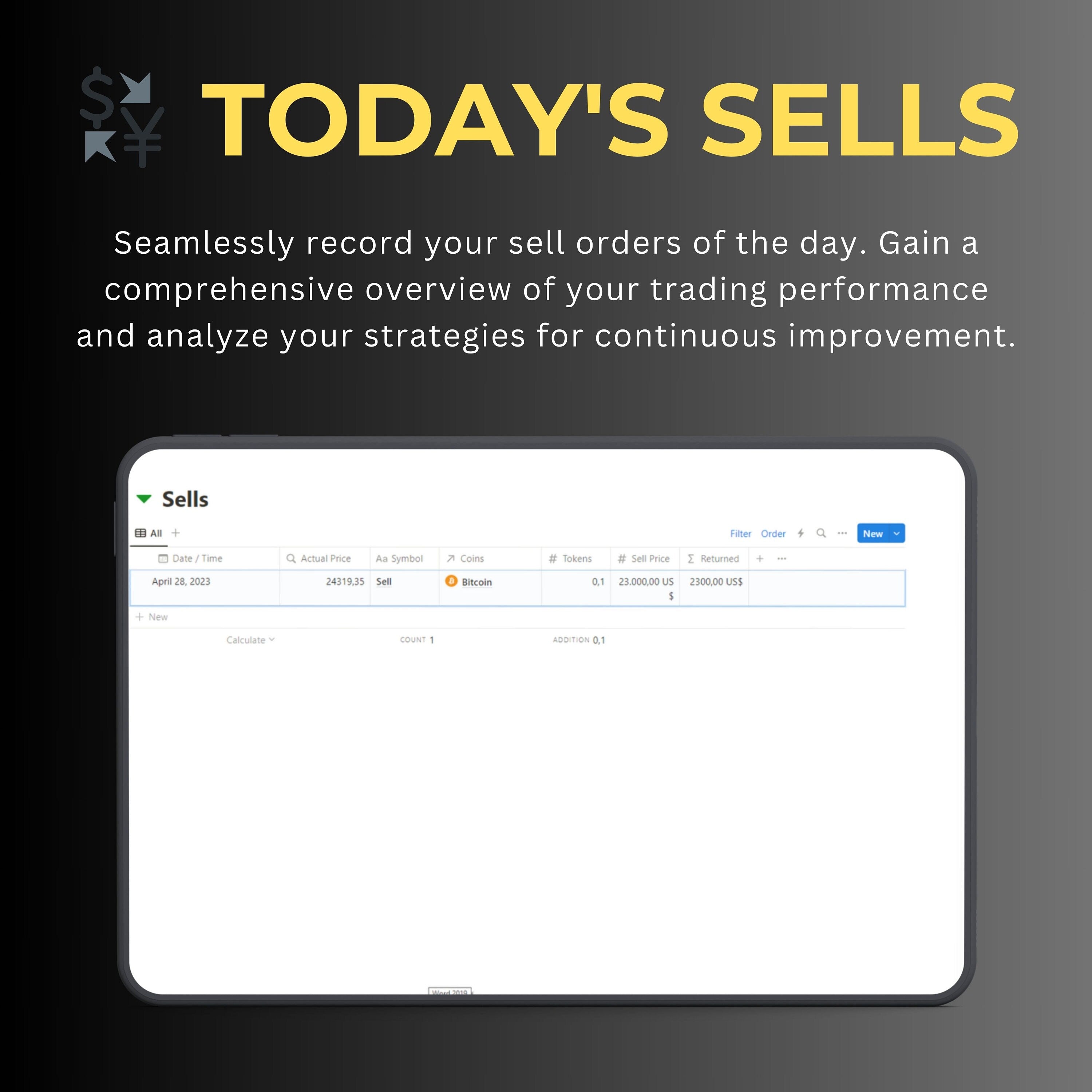 Crypto Trading Notion Template — Portfolio & Trade Tracker