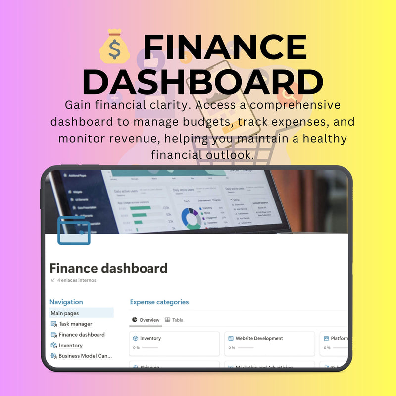 Ecommerce Management Notion Template | Inventory & Orders