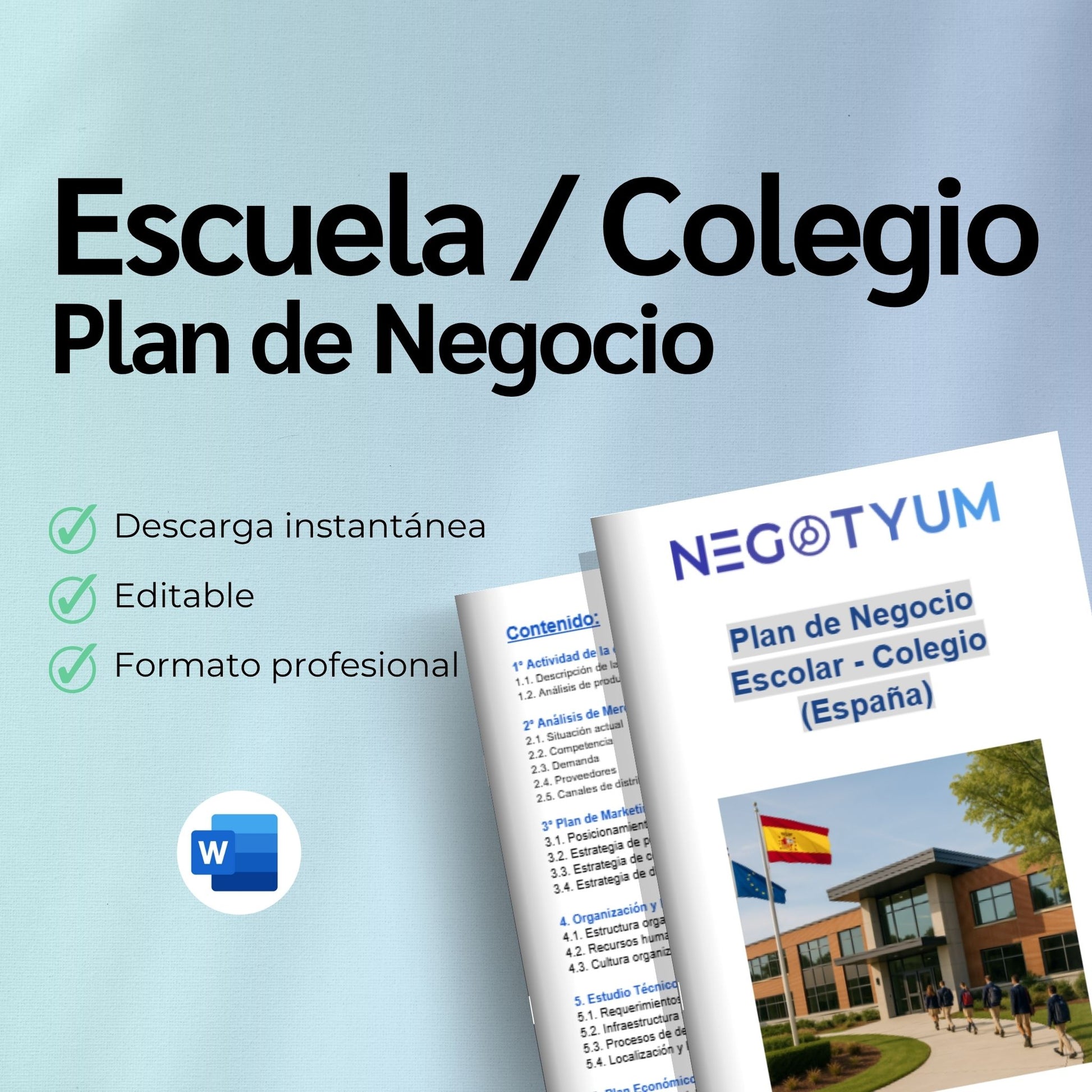 Escuela / Colegio - Plan de Negocio